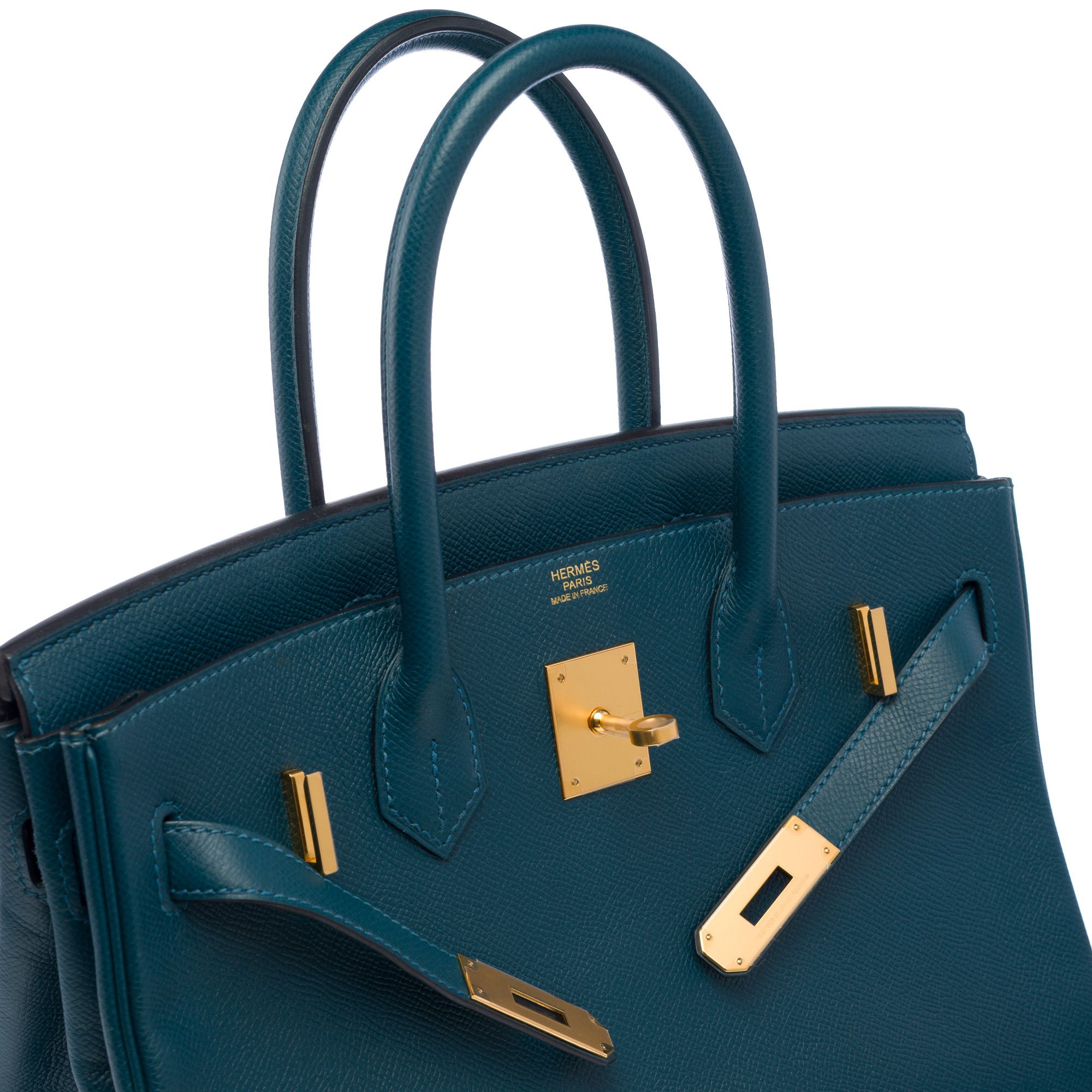 Hermes Hermes Birkin 30 in Blue Leather Size ONE SIZE - 6 Thumbnail