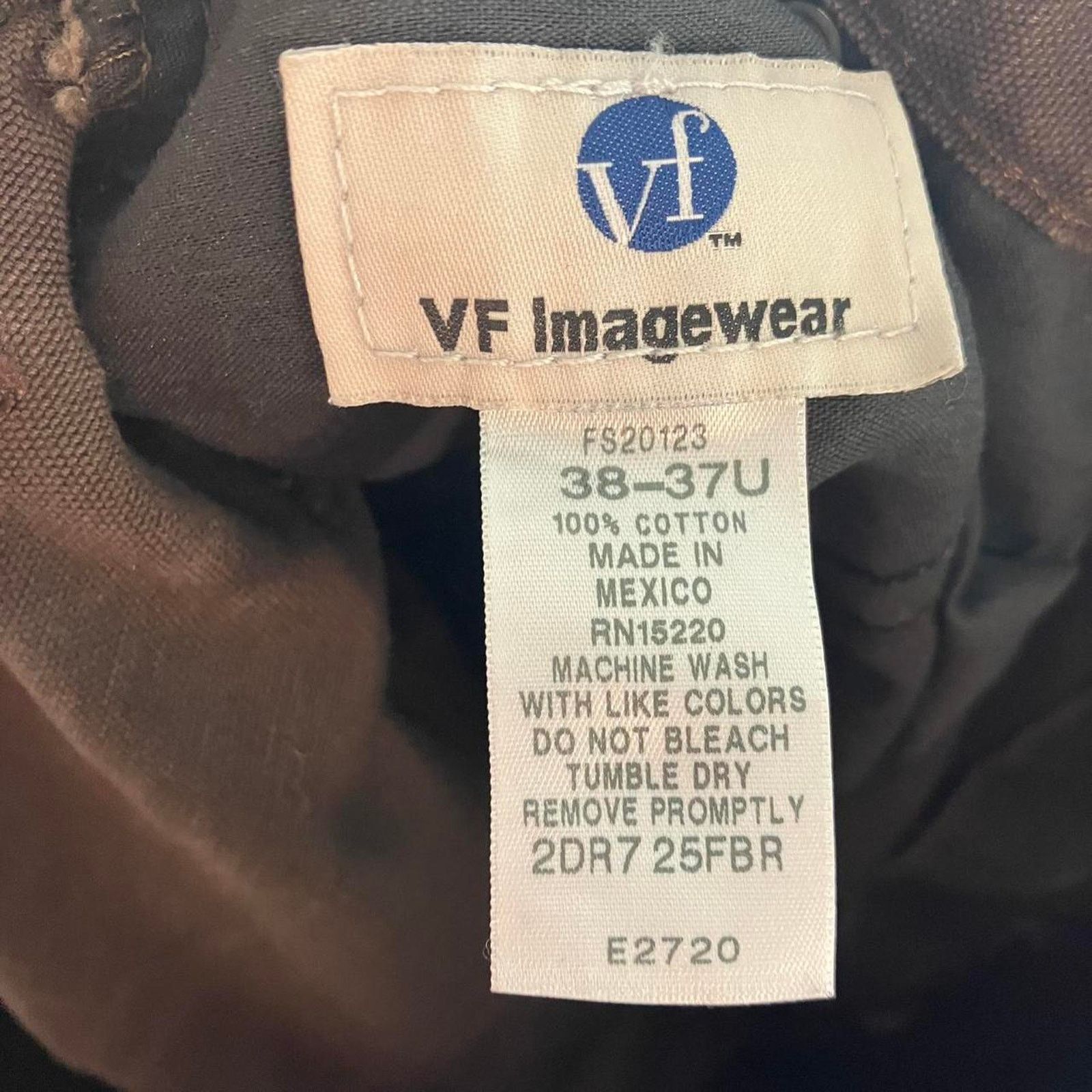 Vintage VF Imagewear Chocolate Brown Double Knee Workwear Pants Size US 38 / EU 54 - 5 Thumbnail
