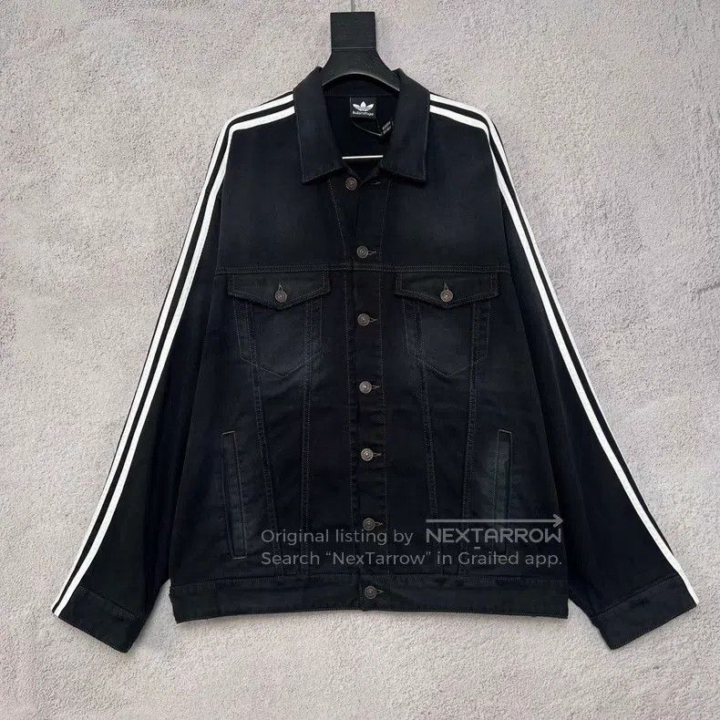 Balenciaga Balenciaga Denim Jacket - Black Size US S / EU 44-46 / 1 - 1 Thumbnail