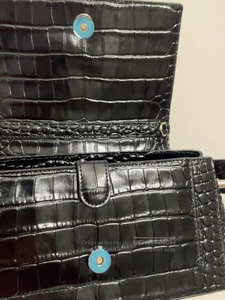 Vivienne Westwood Vivienne Westwood size os Black Crocodile Pattern Hazel Med Size ONE SIZE - 5 Thumbnail