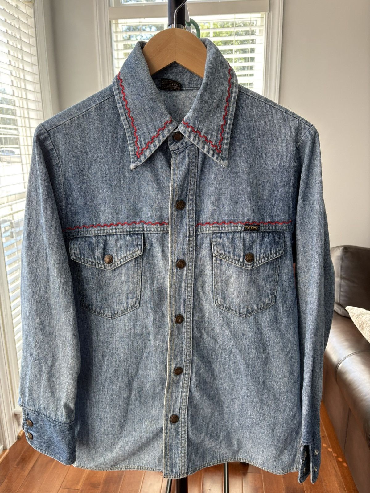 Other Vintage 1970s Yankshire “Big Yank” Denim Overshirt Size US M / EU 48-50 / 2 - 1 Thumbnail