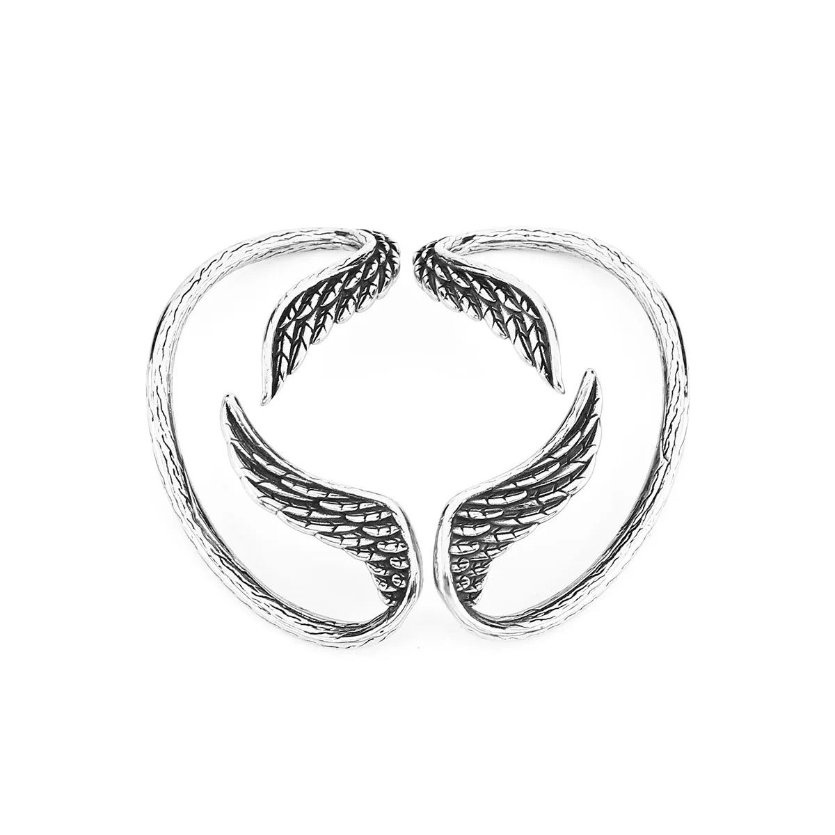 Jewelry Feathers Angel Wings Hanging Earrings Charms Earring Gift Size ONE SIZE - 5 Thumbnail