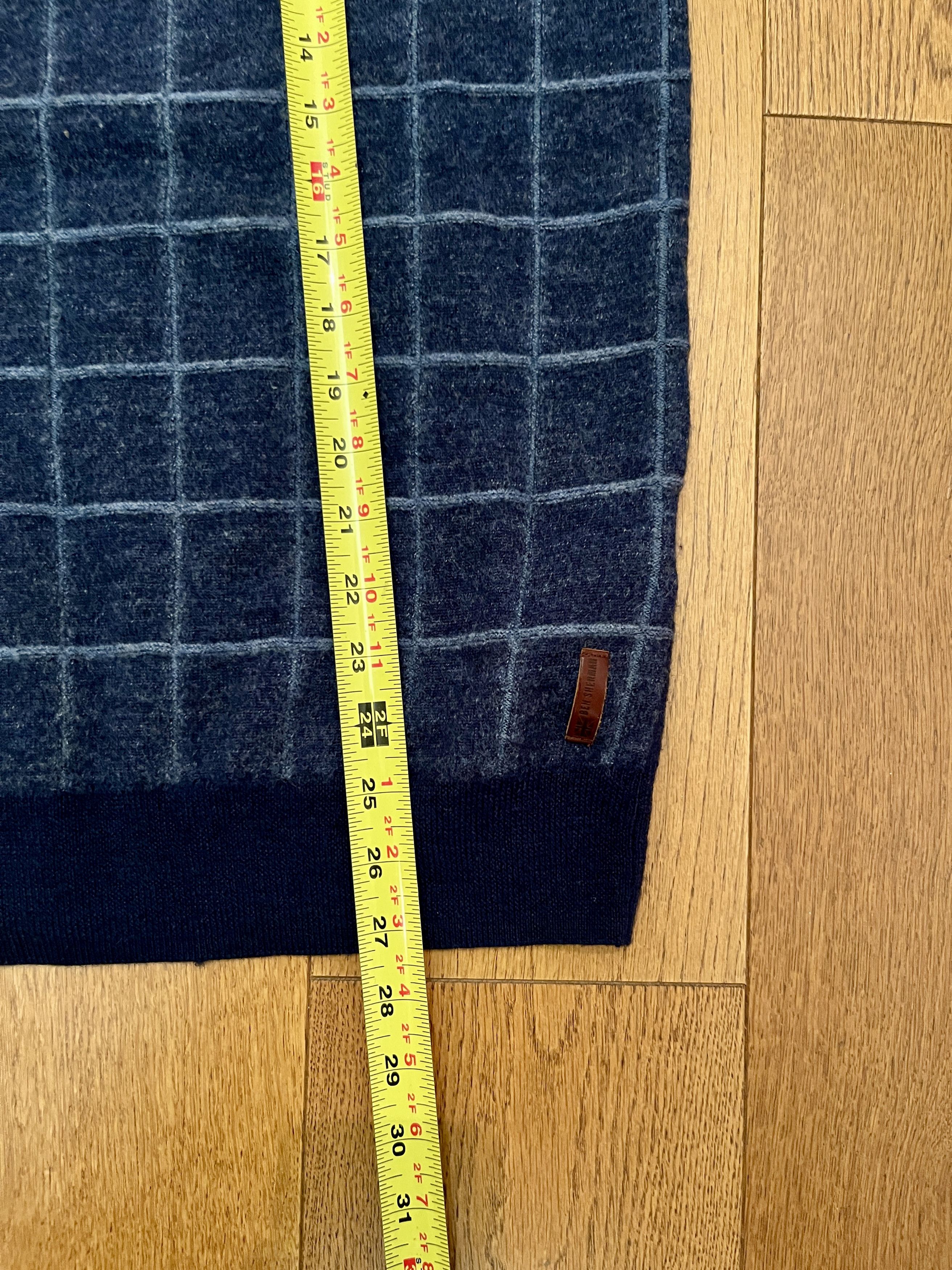 Ben Sherman Ben Sherman 100% Wool Blue Grid Crewneck Sweater Mod Men M Size US M / EU 48-50 / 2 - 6 Thumbnail