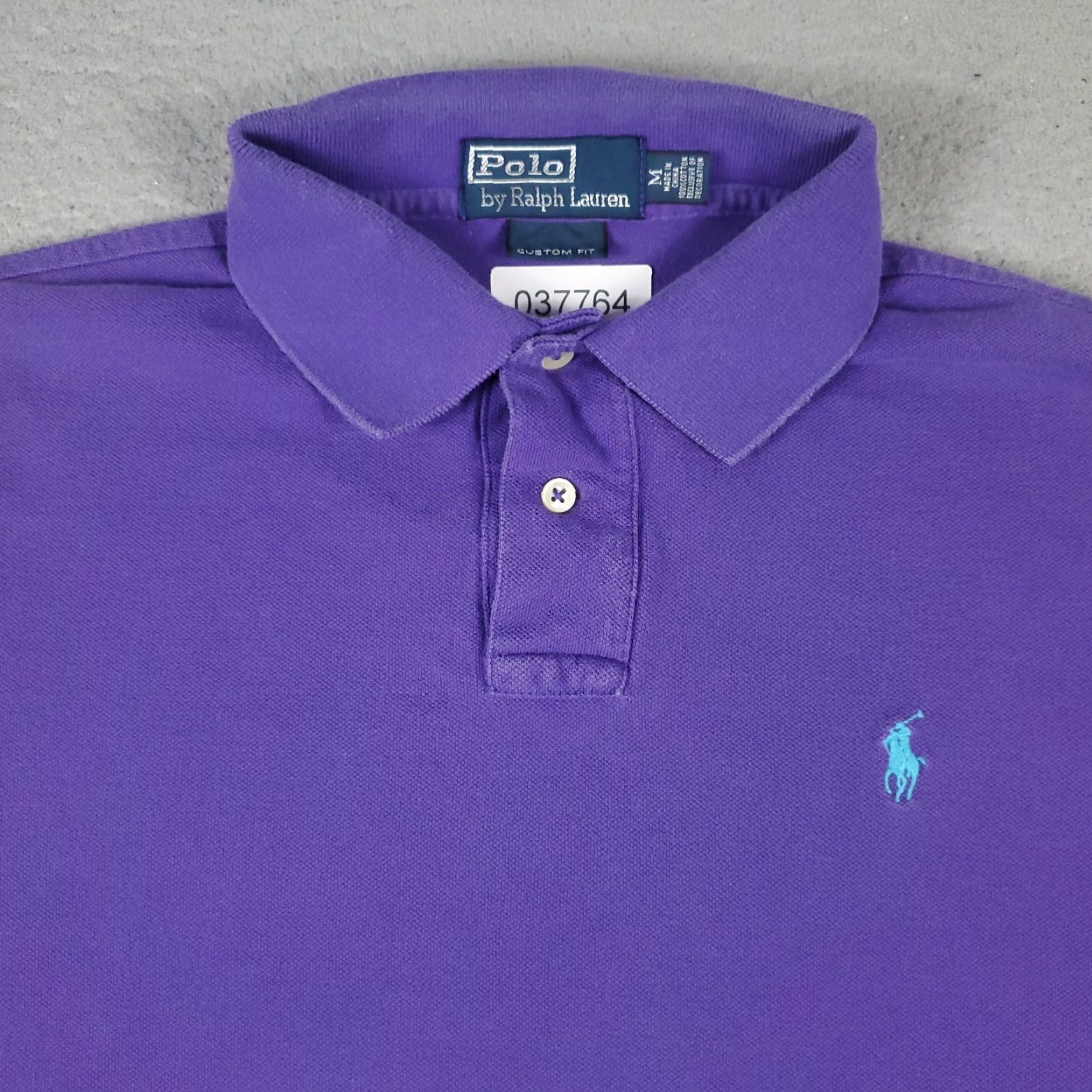 Ralph Lauren Ralph Lauren Polo Shirt Mens Medium Purple Short Sleeve Cotton Button Collar Casual Mens Size US M / EU 48-50 / 2 - 2 Thumbnail