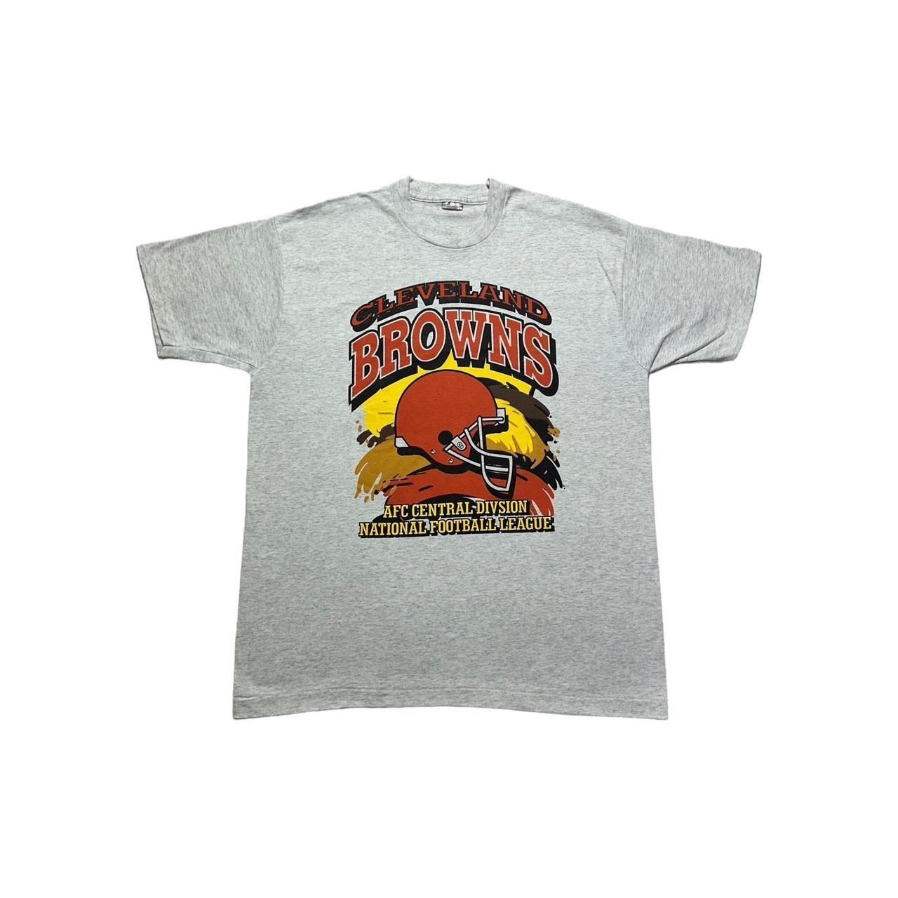 Fruit Of The Loom × NFL × Vintage Vintage Cleveland Browns Helmet T-Shirt Size US XL / EU 56 / 4 - 1 Thumbnail