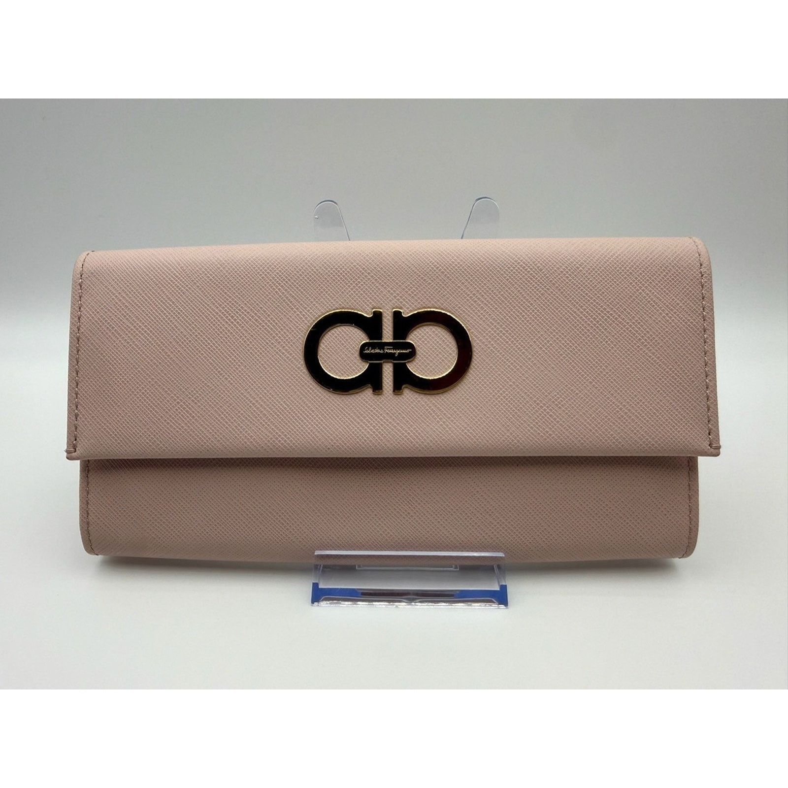 Salvatore Ferragamo SALVATORE FERRAGAMO Wallet Gancini Leather Pink Womens | COA Size ONE SIZE - 1 Thumbnail