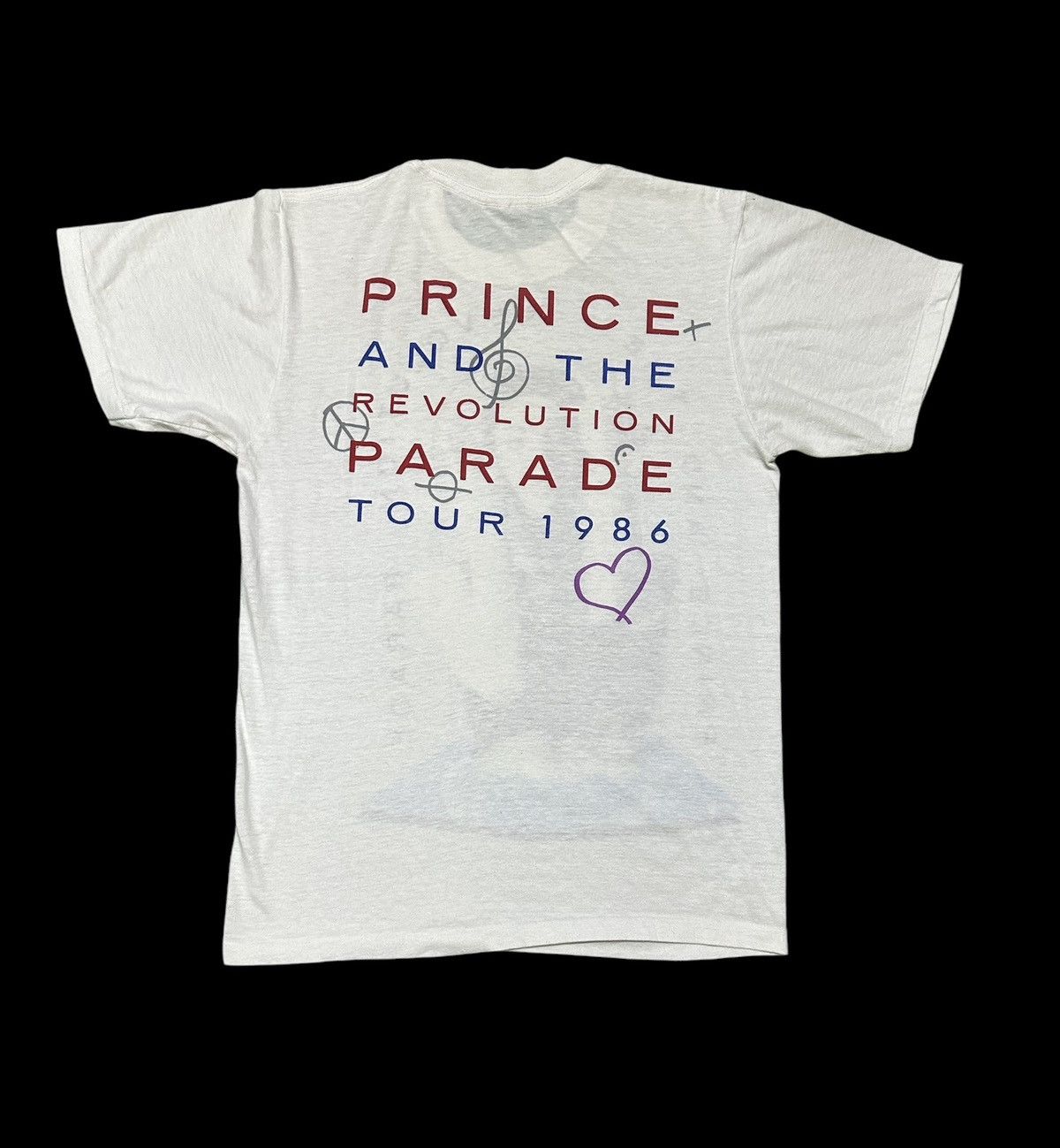 Vtg 80s Prince parade tour band tee
