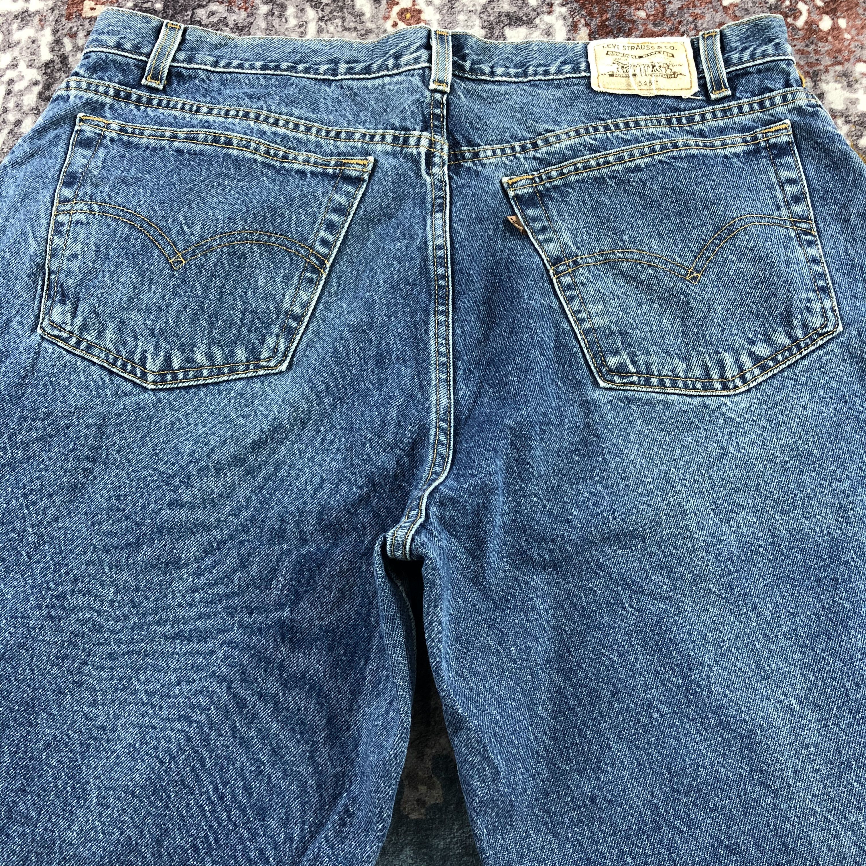 Levi's × Vintage 90s Vintage Baggy Levis 545 Jeans-JM3177 Size US 40 / EU 56 - 4 Thumbnail