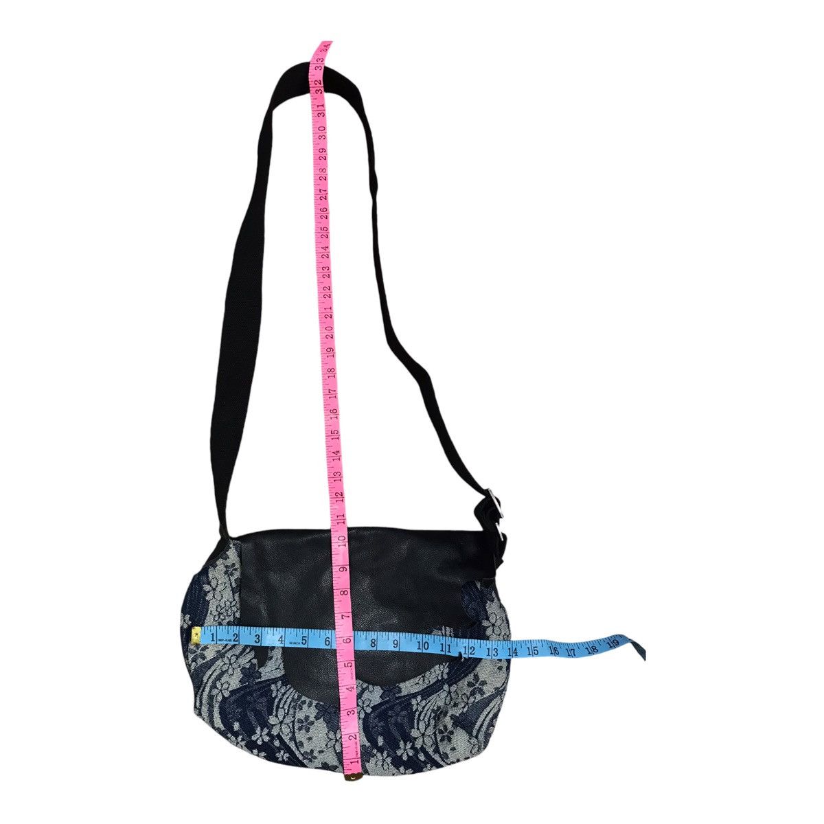 Japanese Brand Japanese Kara Kuri Shiko Tamashi Denim Sling Bag Size ONE SIZE - 7 Thumbnail