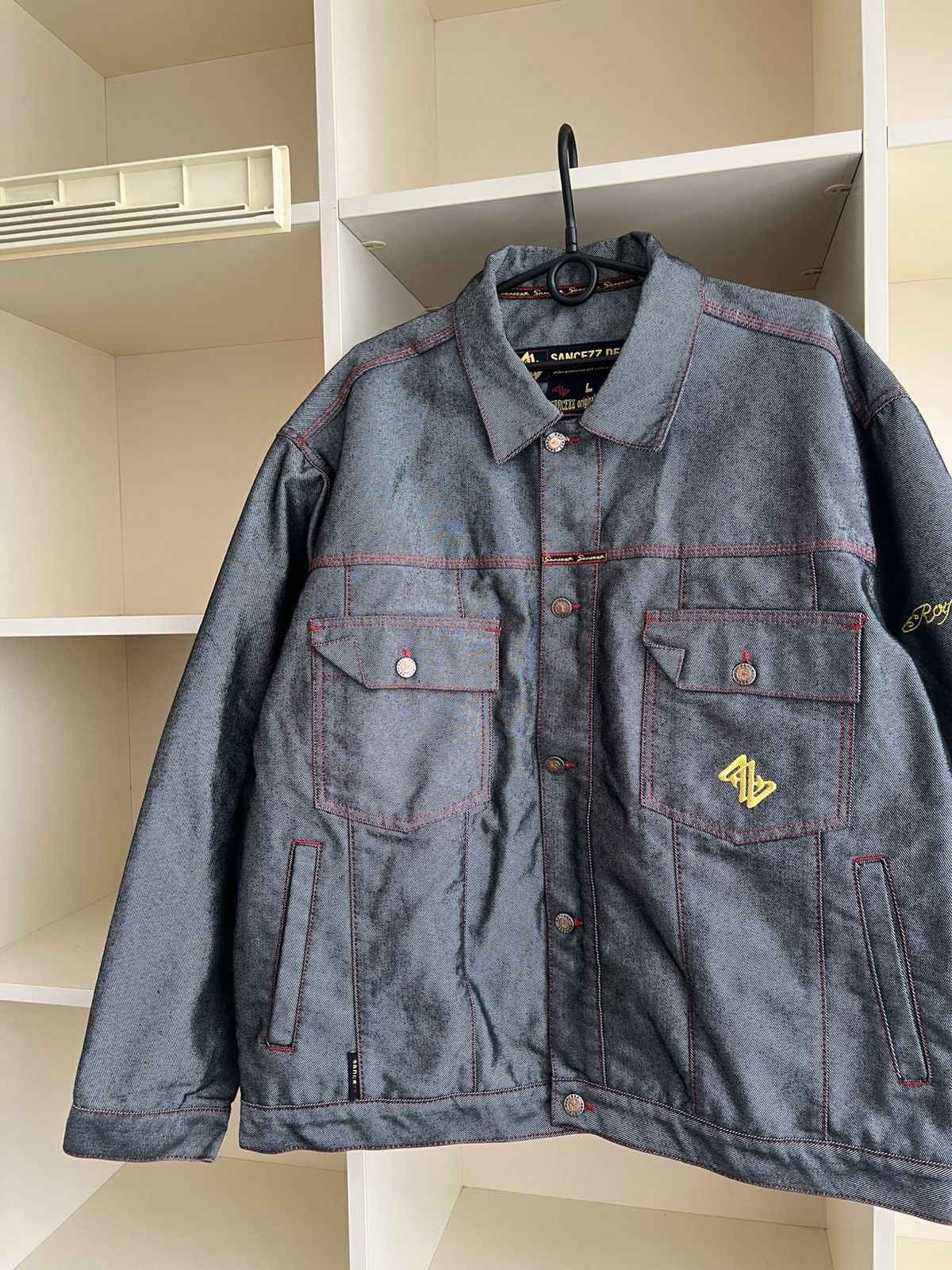Vintage Vintage Sancezz Denim Jacket Hip-Hop Retro Size L Size US L / EU 52-54 / 3 - 4 Thumbnail