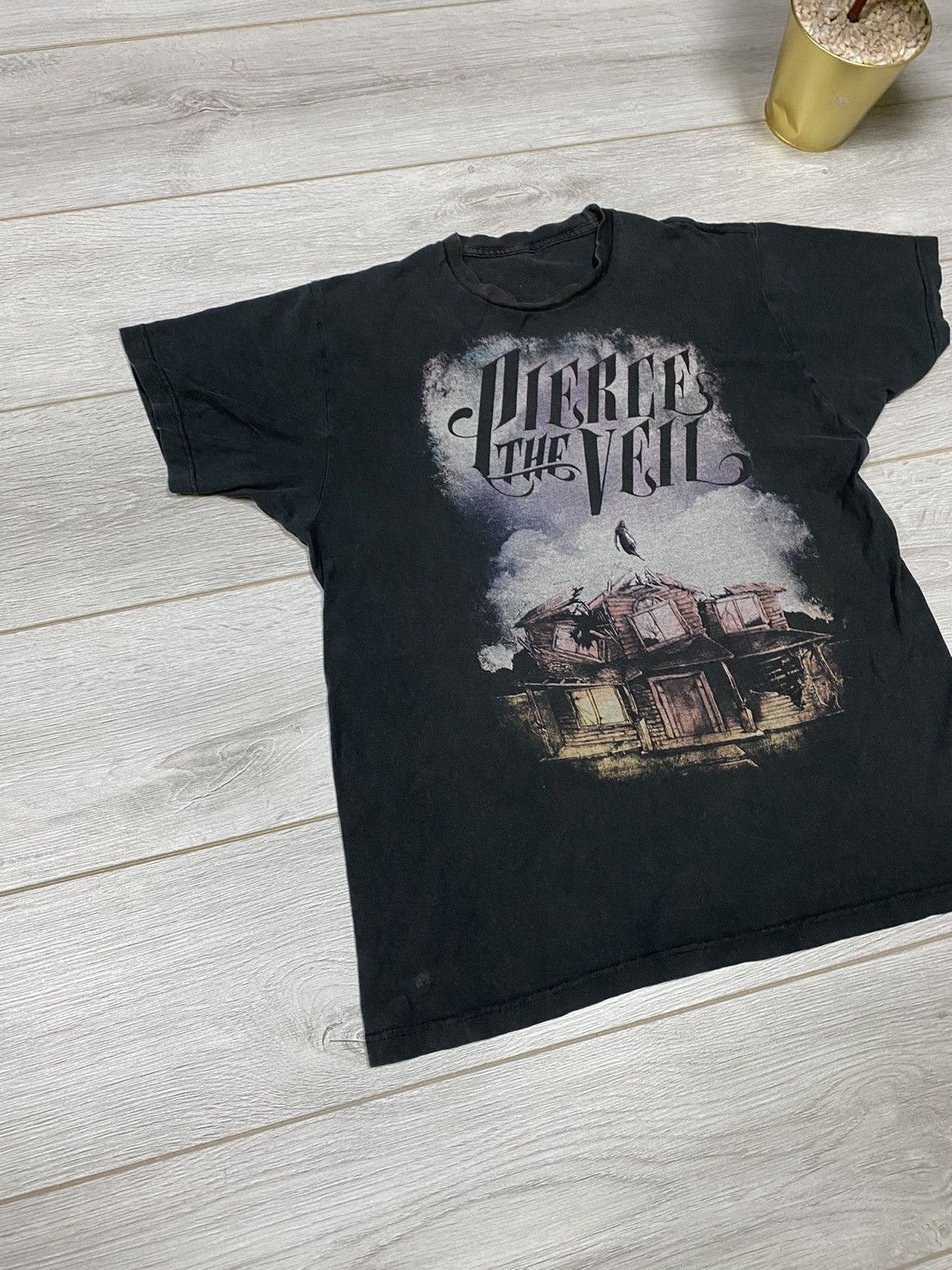 Band Tees Thrashed Faded Pierce The Veil Alternative Band Tee Size US M / EU 48-50 / 2 - 3 Thumbnail
