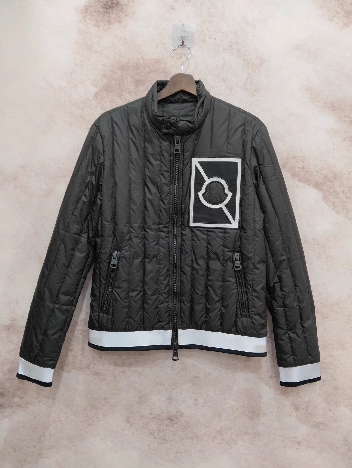 Moncler down jacket zipper stand collar size 1 9/10