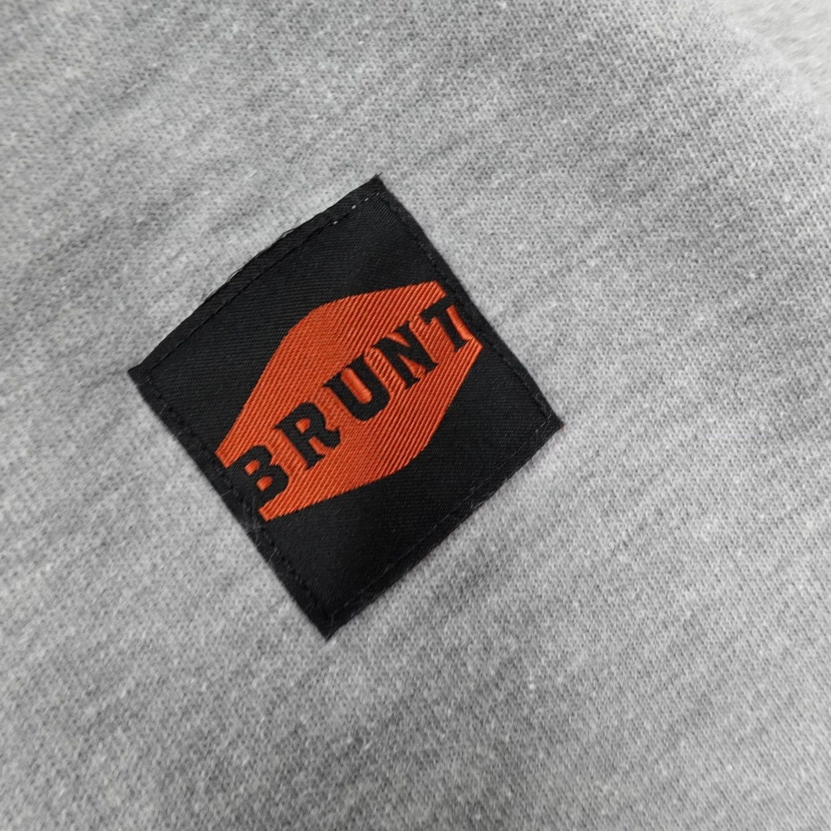 Vintage Brunt Hoodie Men Large Grey Heavyweight Fleece Size US L / EU 52-54 / 3 - 4 Thumbnail