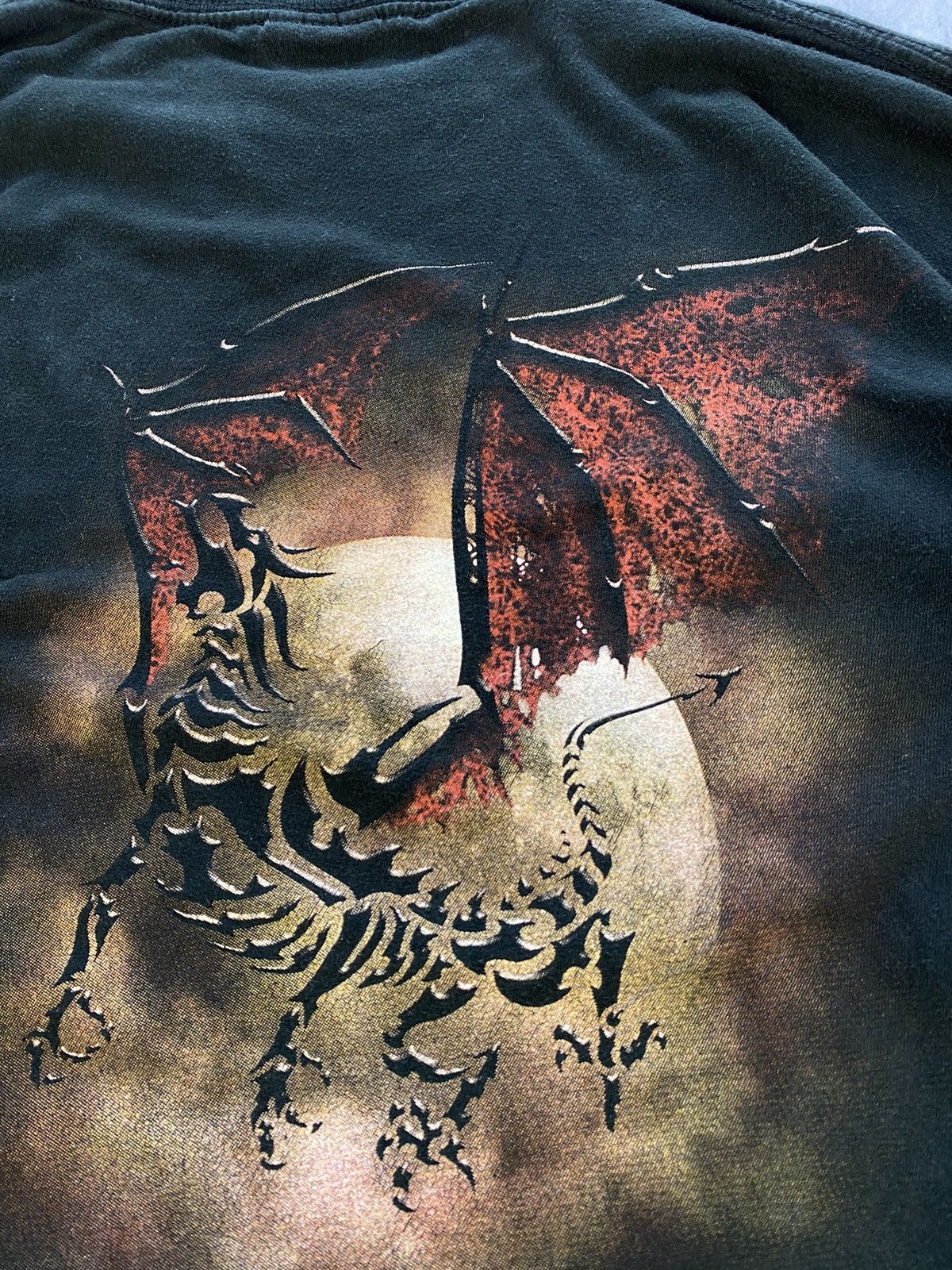 Vintage Vintage 90s Spiral Dragon Skeleton Big Logo Long Sleeve Size US L / EU 52-54 / 3 - 12 Thumbnail