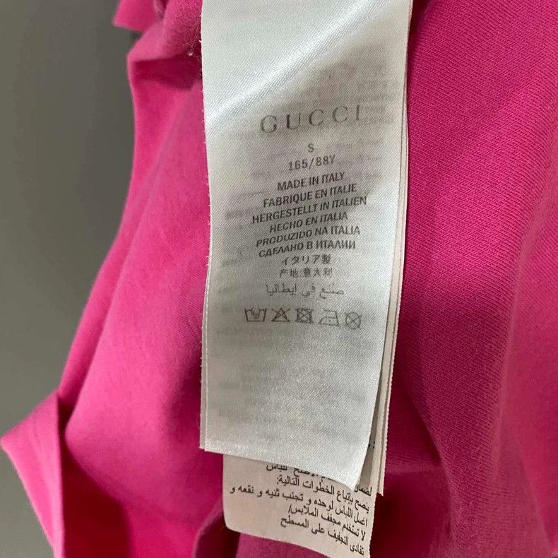 Gucci Gucci Pink kitten short sleeves Size S / US 4 / IT 40 - 6 Thumbnail