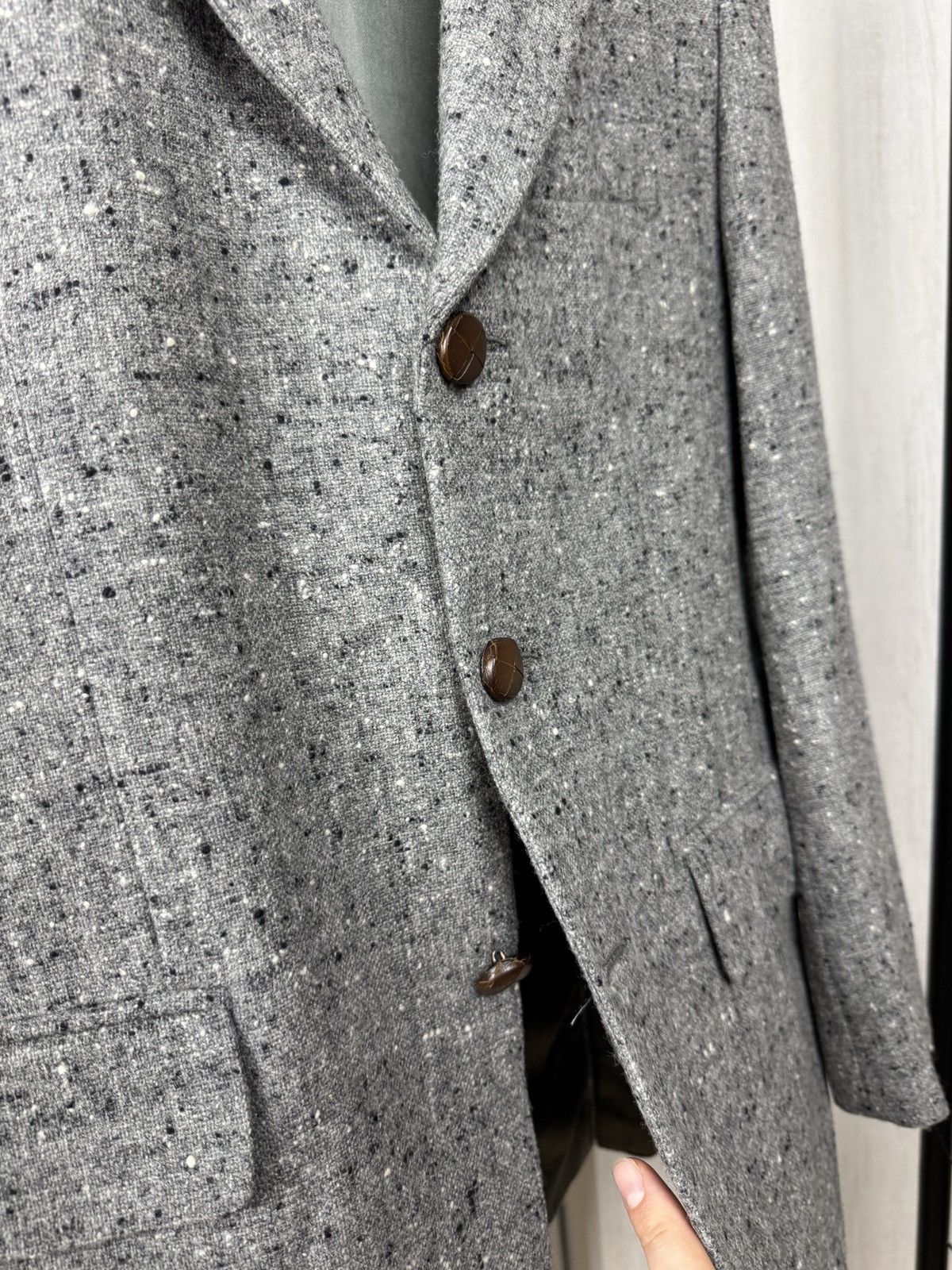 Yves Saint Laurent Yves Saint Laurent x Lanificio Paoletti wool tweed blazer Size 38R - 7 Thumbnail
