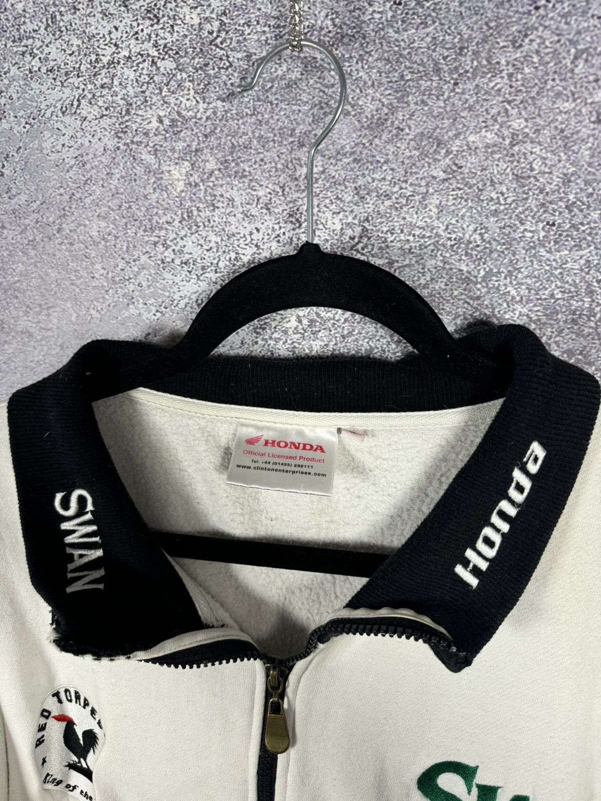 Honda × Vintage SWAN HONDA MOTOR SUPERBIKE RACING JACKET LONG SLEEVE FULL ZP Size US XL / EU 56 / 4 - 5 Thumbnail