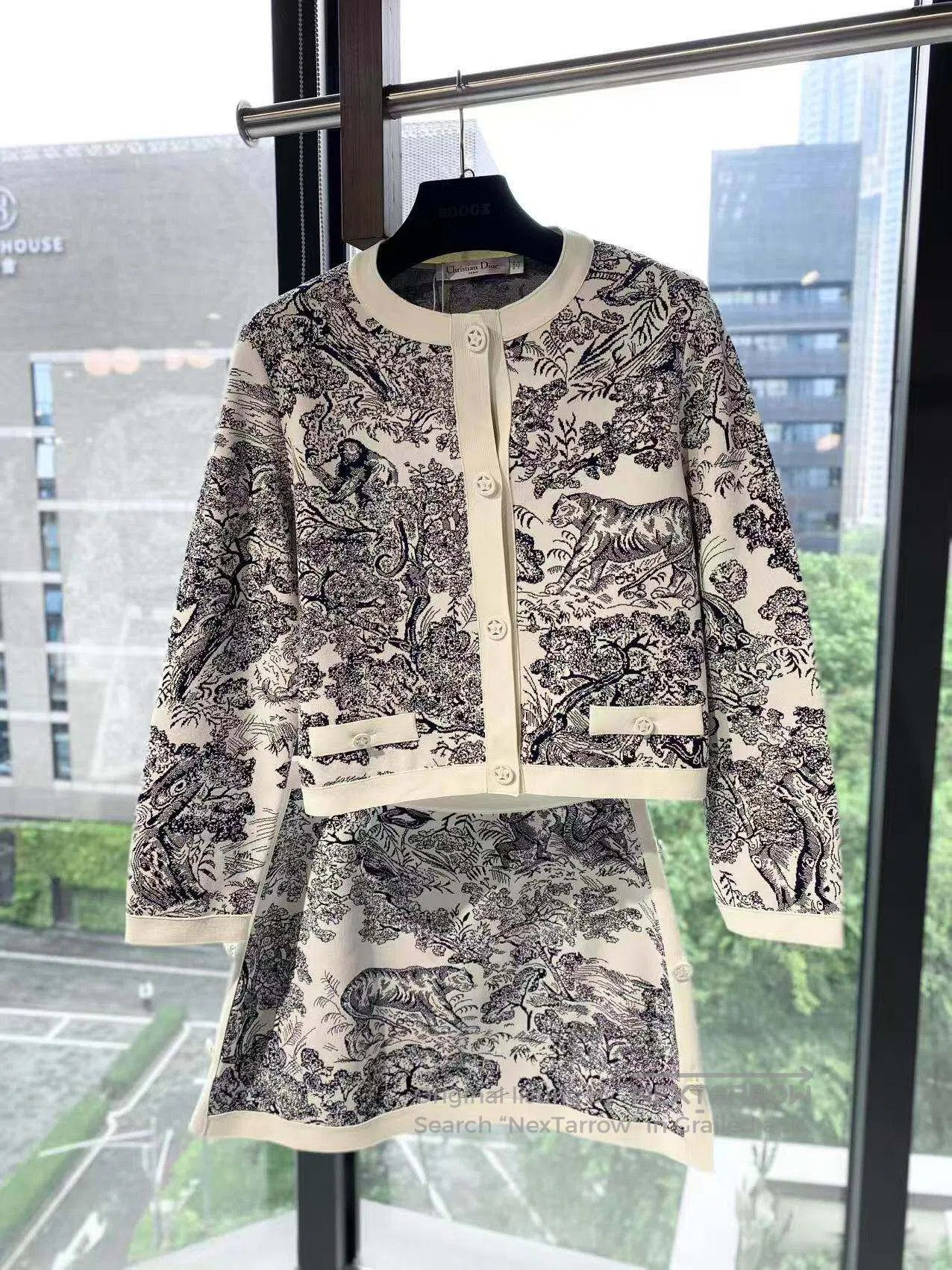 Dior Dior Early Spring Zoo Series Cardigan Set| Size XXS / US 00 / IT 34 - 2 Thumbnail