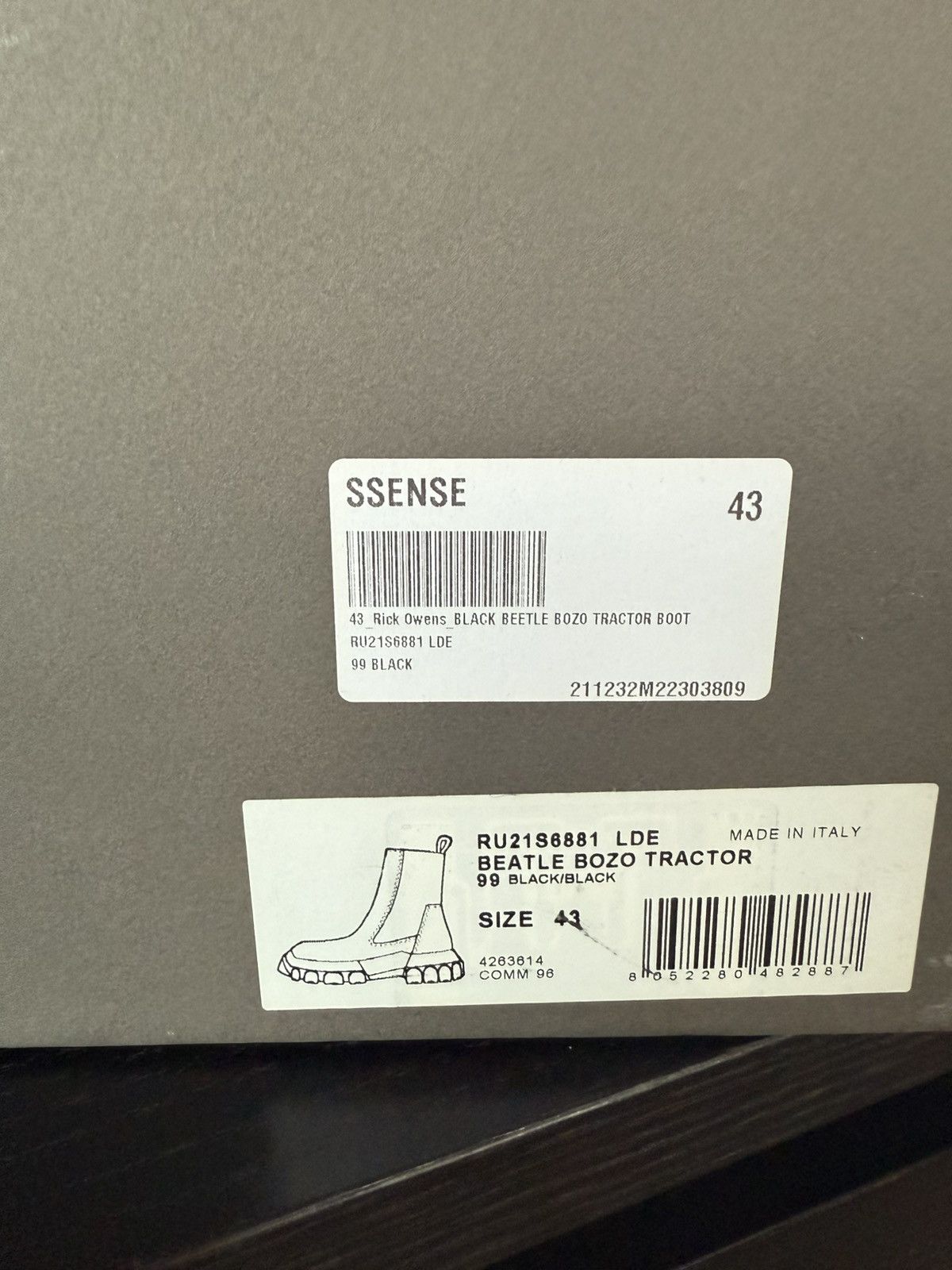 Rick Owens Rick Owens Bozo Tractor Boot Size US 10 / EU 43 - 2 Thumbnail