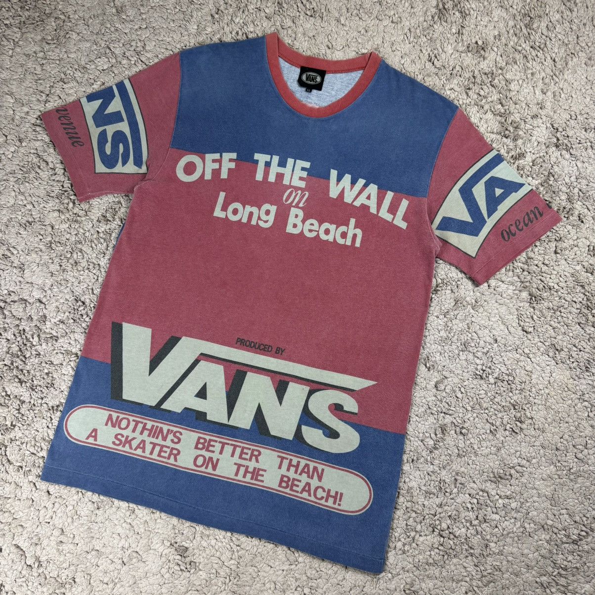 Vans Vintage Vans Long Beach Rare T-shirt Size US XL / EU 56 / 4 - 4 Thumbnail