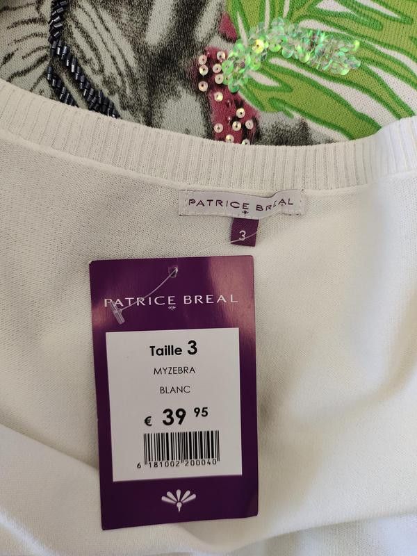 Other zebra top jersey tshirt sz S/M Patrice Brial France Size M / US 6-8 / IT 42-44 - 5 Thumbnail
