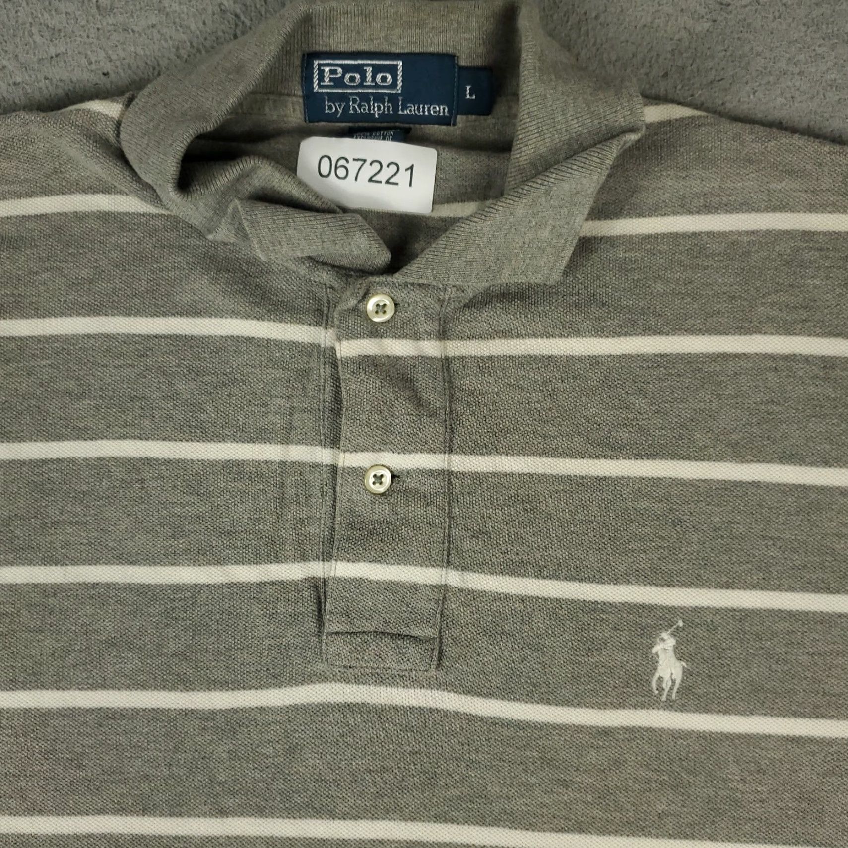 Ralph Lauren Ralph Lauren Polo Shirt Mens Large Gray Striped Pony Casual Short Sleeve Polo Shirt Mens Large Gray Striped Pony Casual Short Sleeve Size US L / EU 52-54 / 3 - 2 Thumbnail