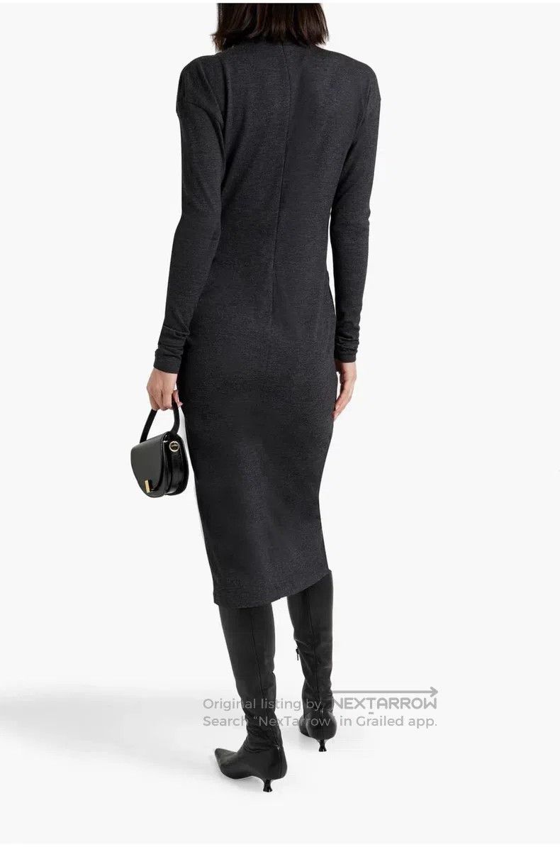 Brunello Cucinelli Brunello Cucinelli Long Sleeve Wool Dress Size M / US 6-8 / IT 42-44 - 4 Thumbnail
