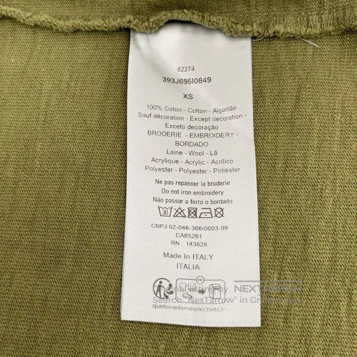 Dior Green Floral Embroidered Short Sleeve Shirt. Size US XS / EU 42 / 0 - 8 Thumbnail