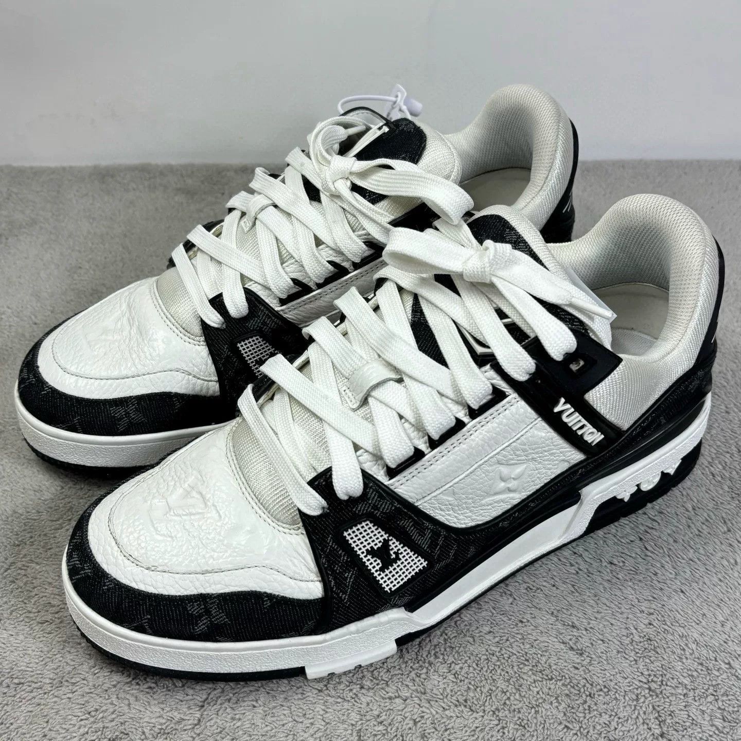 Louis Vuitton Louis Vuitton Training Denim Black Lowtop Sneakers 40 Men Size US 7.5 / EU 40-41 - 1 Thumbnail