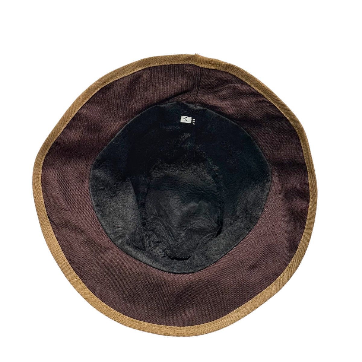 Vintage Bucket Sun Hat 2 Tone Unisex Size Medium Brown Tan Size ONE SIZE - 5 Thumbnail