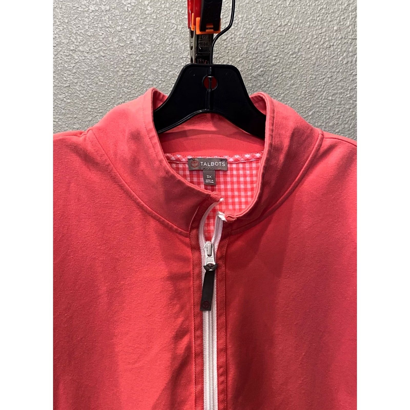 Talbots WOMENS Talbots Pink Zippered Track SWEATER 3XL XXXL Size XXL / US 16-18 / IT 52-54 - 3 Thumbnail