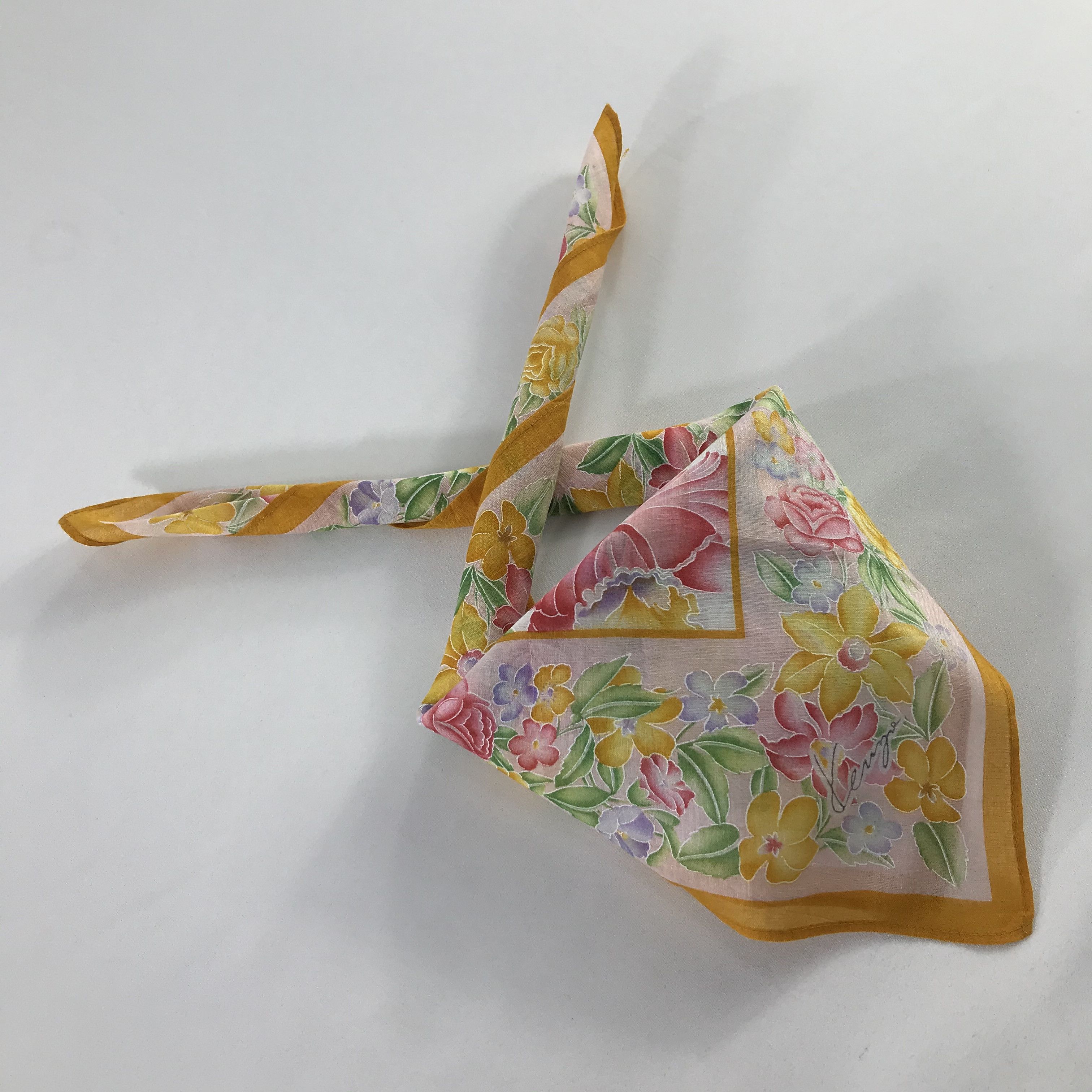Kenzo × Vintage Kenzo Bandana / Handkerchief / Neckerchief - S667 Size ONE SIZE - 4 Thumbnail