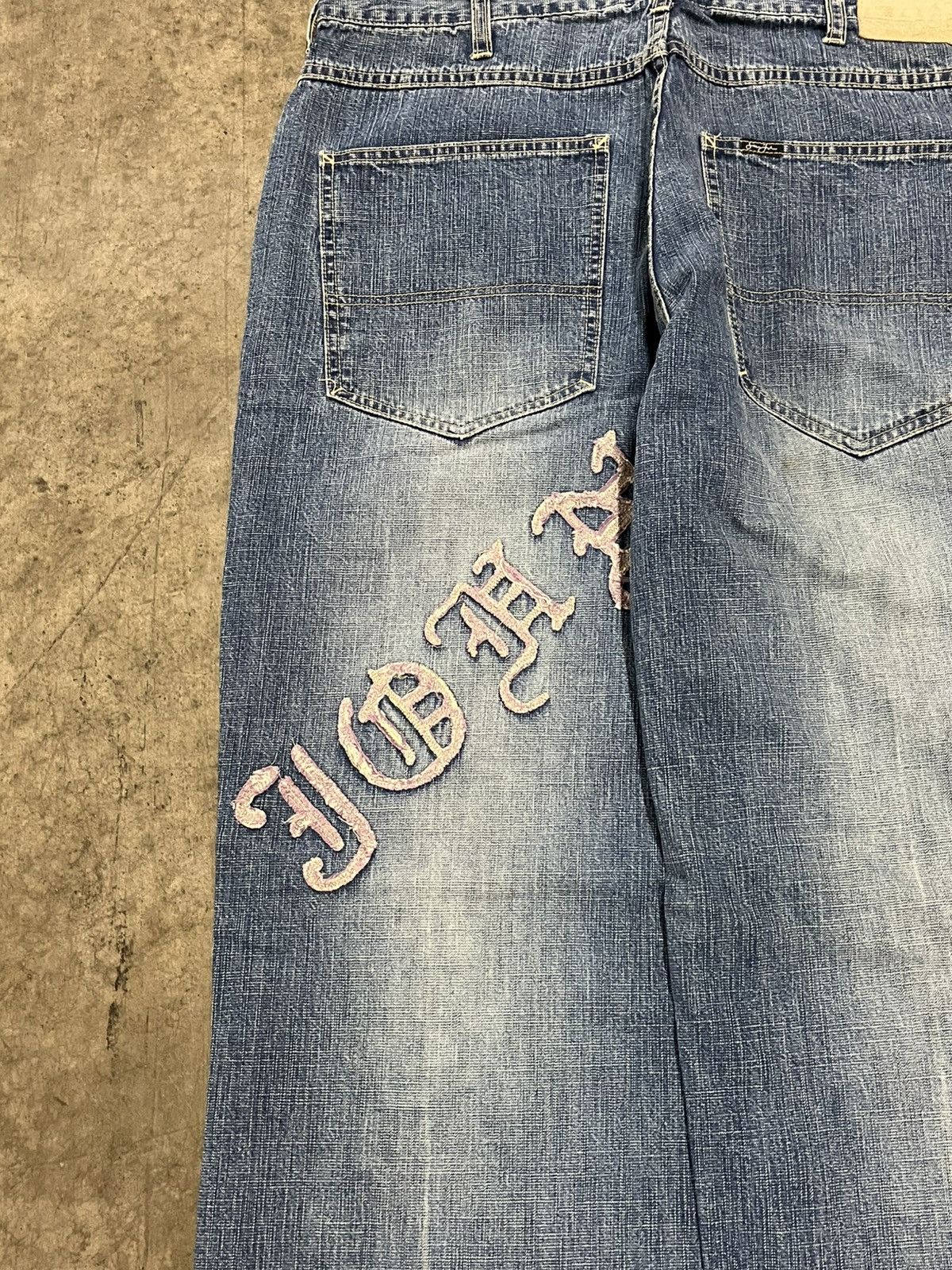 Sean John × Vintage Y2K baggy fit Sean John denim faded skater streetwear hype Size US 34 / EU 50 - 9 Thumbnail