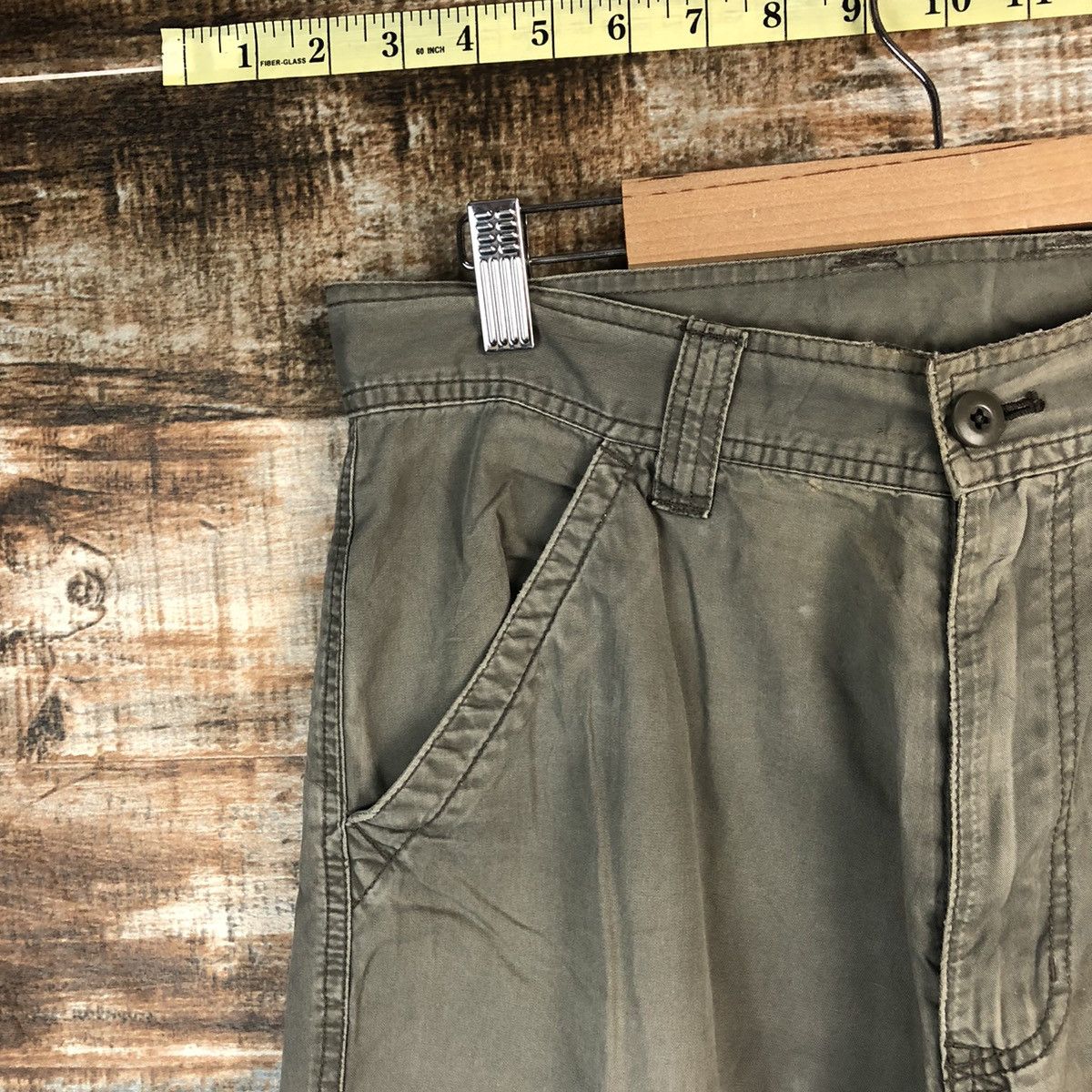 Japanese Brand Villand Green Cargo Multipocket Pants #A1430 Size US 31 - 7 Thumbnail