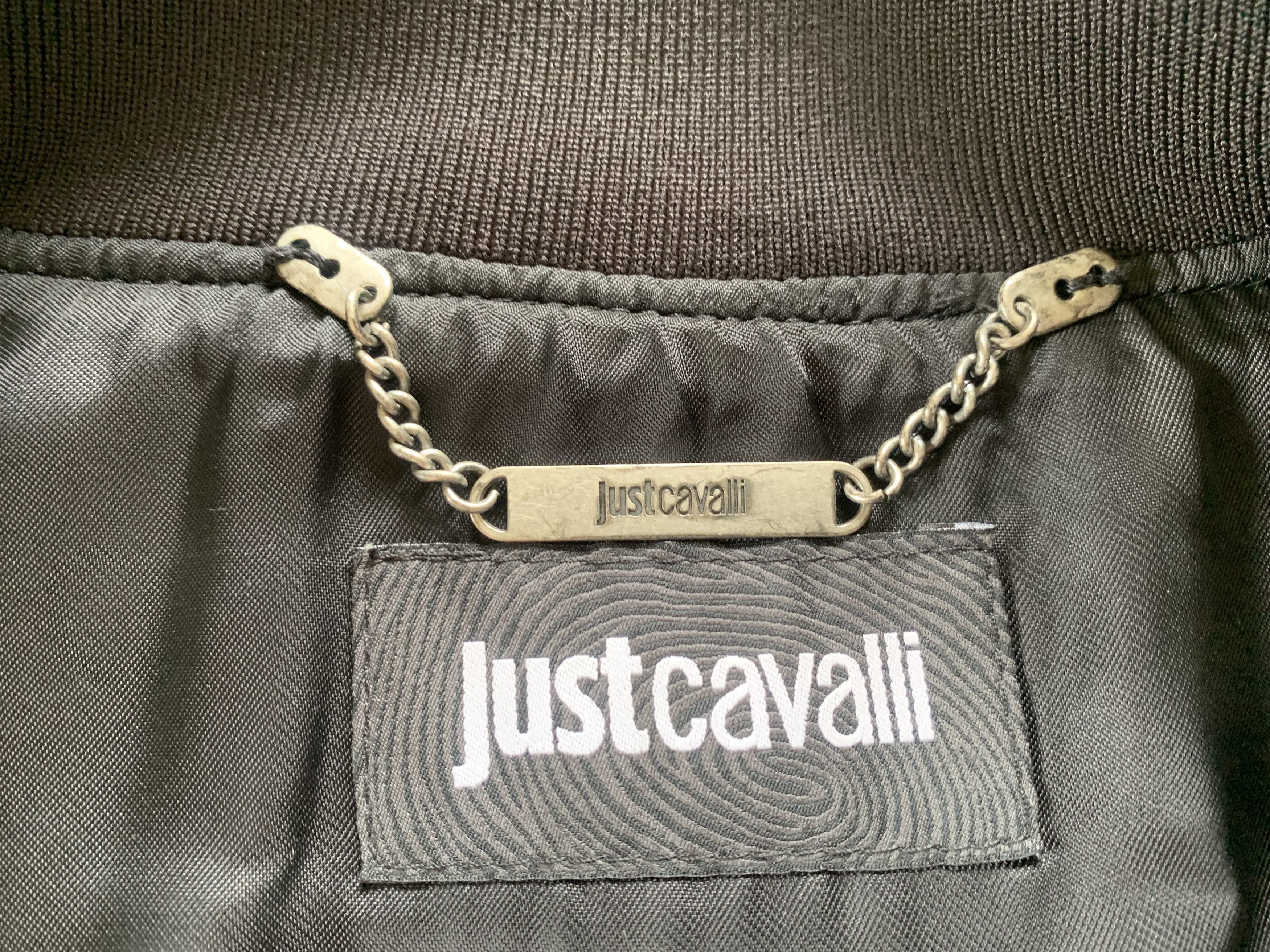 Just Cavalli Rare Just Cavalli Black Bomber Jacket Printed Size US M / EU 48-50 / 2 - 9 Thumbnail