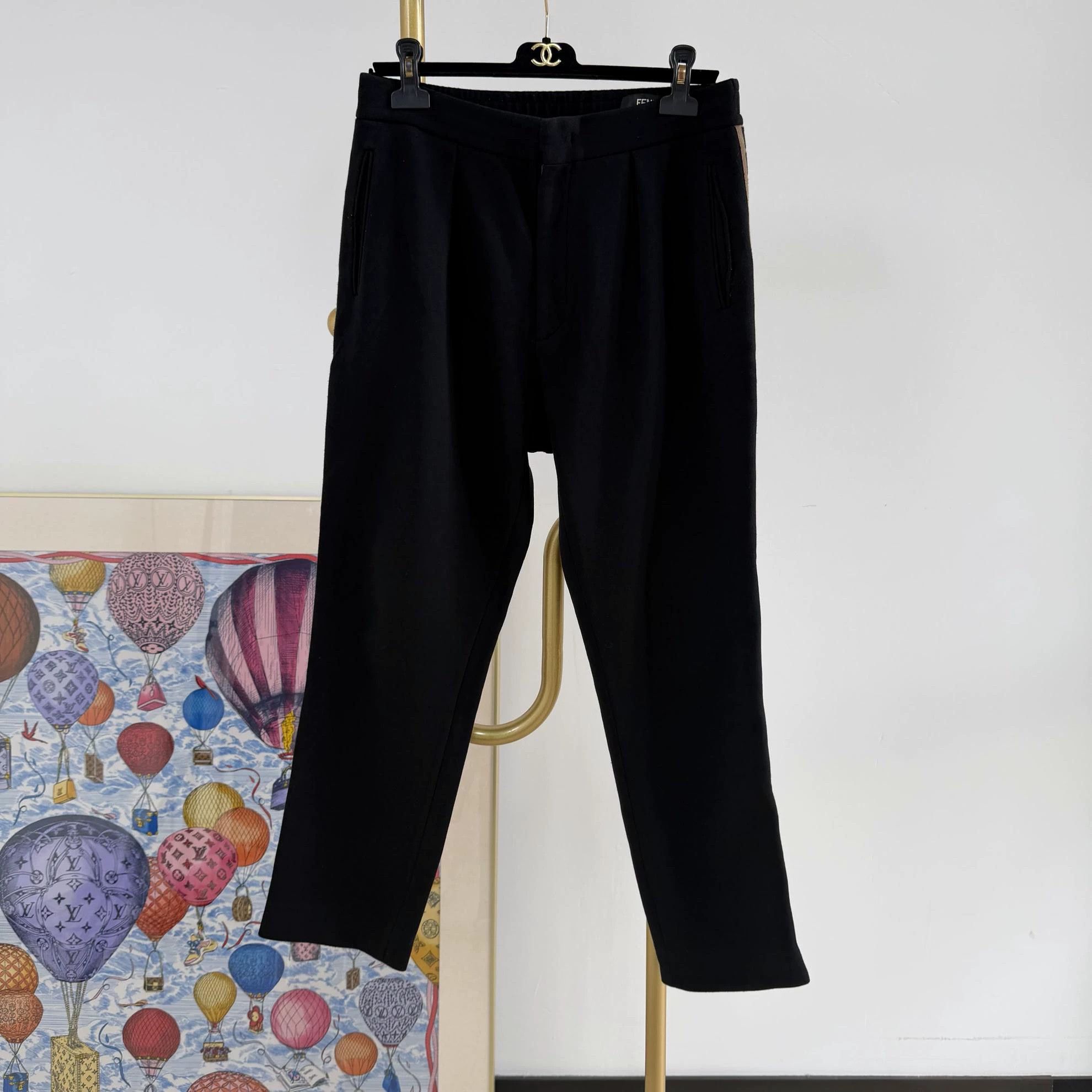 Fendi Fendi Black Casual Pants 48 6754 Size US 32 / EU 48 - 1 Thumbnail