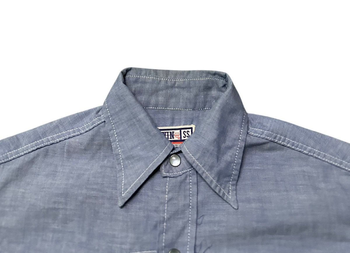 Edwin Vintage 80s Edwin chambray shirt Size US S / EU 44-46 / 1 - 2 Thumbnail