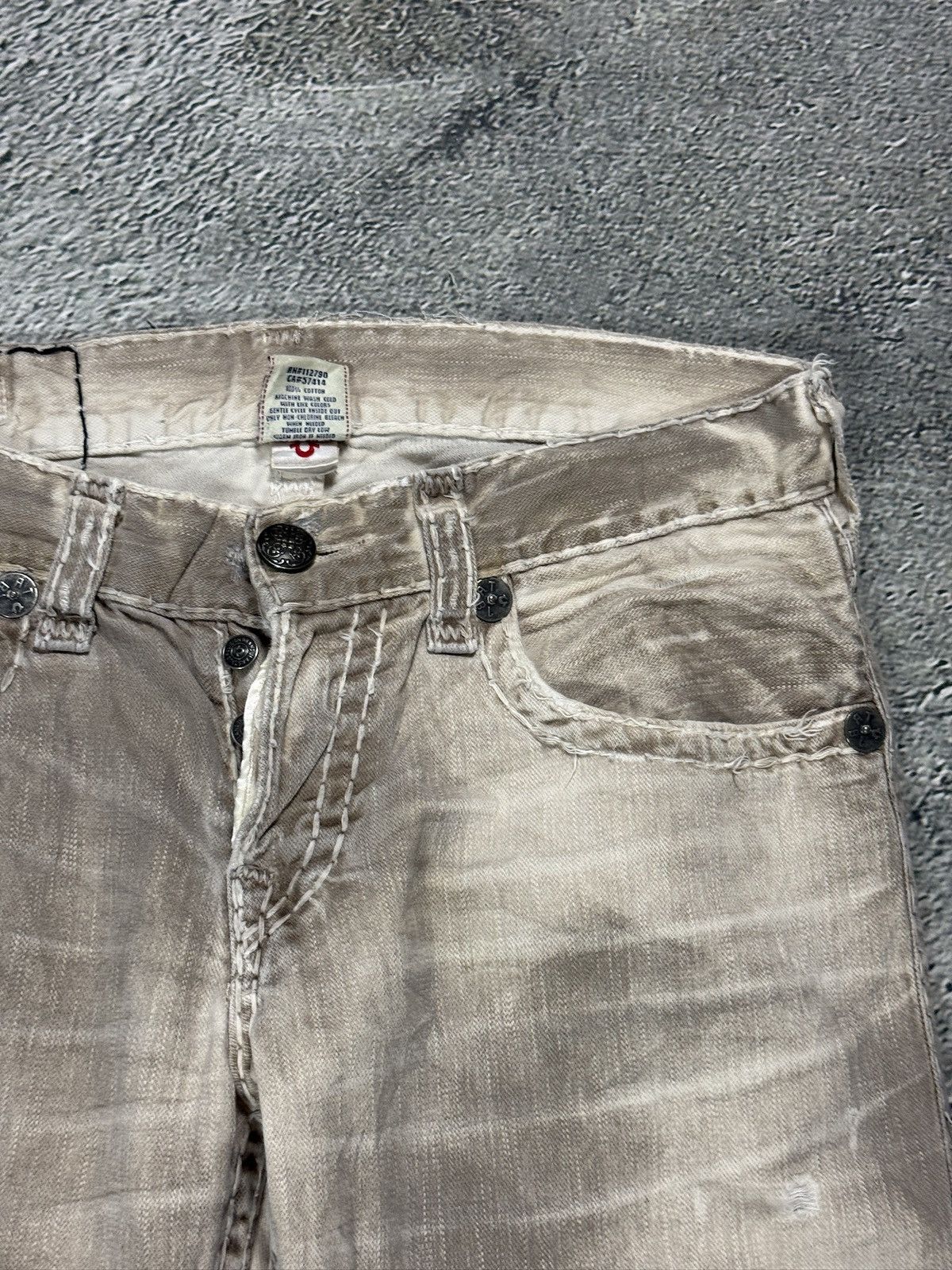 True Religion True Religion jeans vintage pants beige Geno super T Size US 32 / EU 48 - 9 Thumbnail