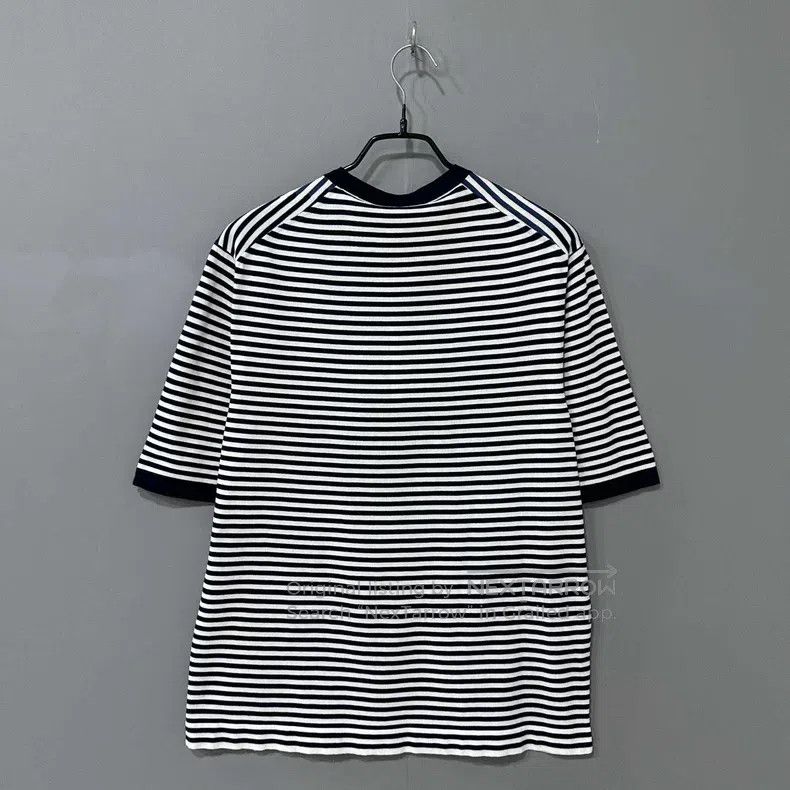 Hermes Hermes Black and White Striped Short Sleeve Size M / US 6-8 / IT 42-44 - 3 Thumbnail