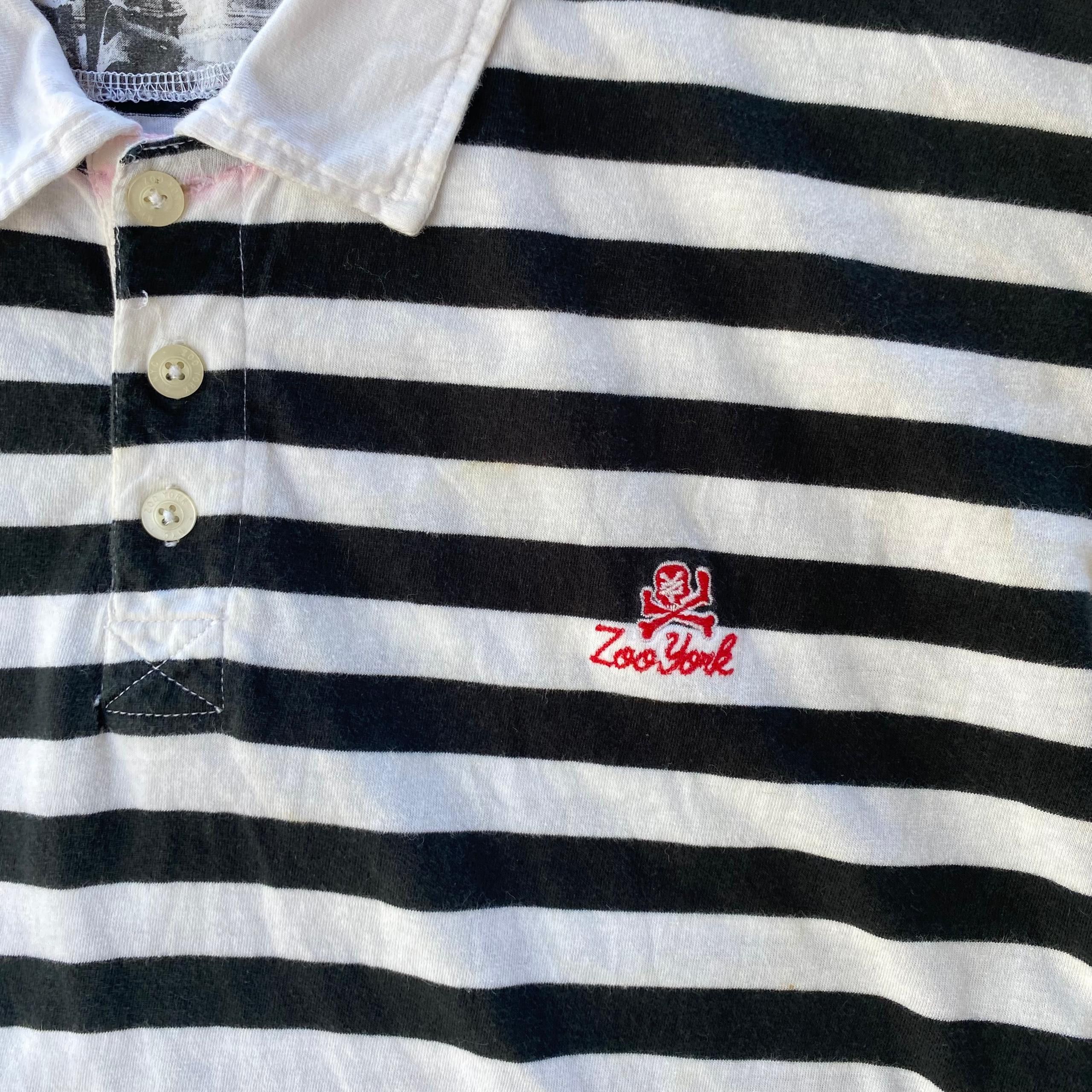 Zoo York Vintage Zoo York Stripe Polo Shirt Size US L / EU 52-54 / 3 - 7 Thumbnail