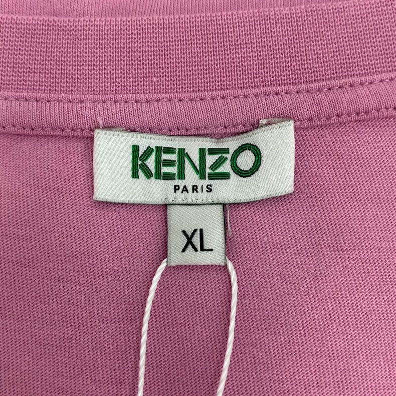 Kenzo KENZO Pink tiger printed cotton round neck short sleeve T- Size XL / US 12-14 / IT 48-50 - 5 Thumbnail