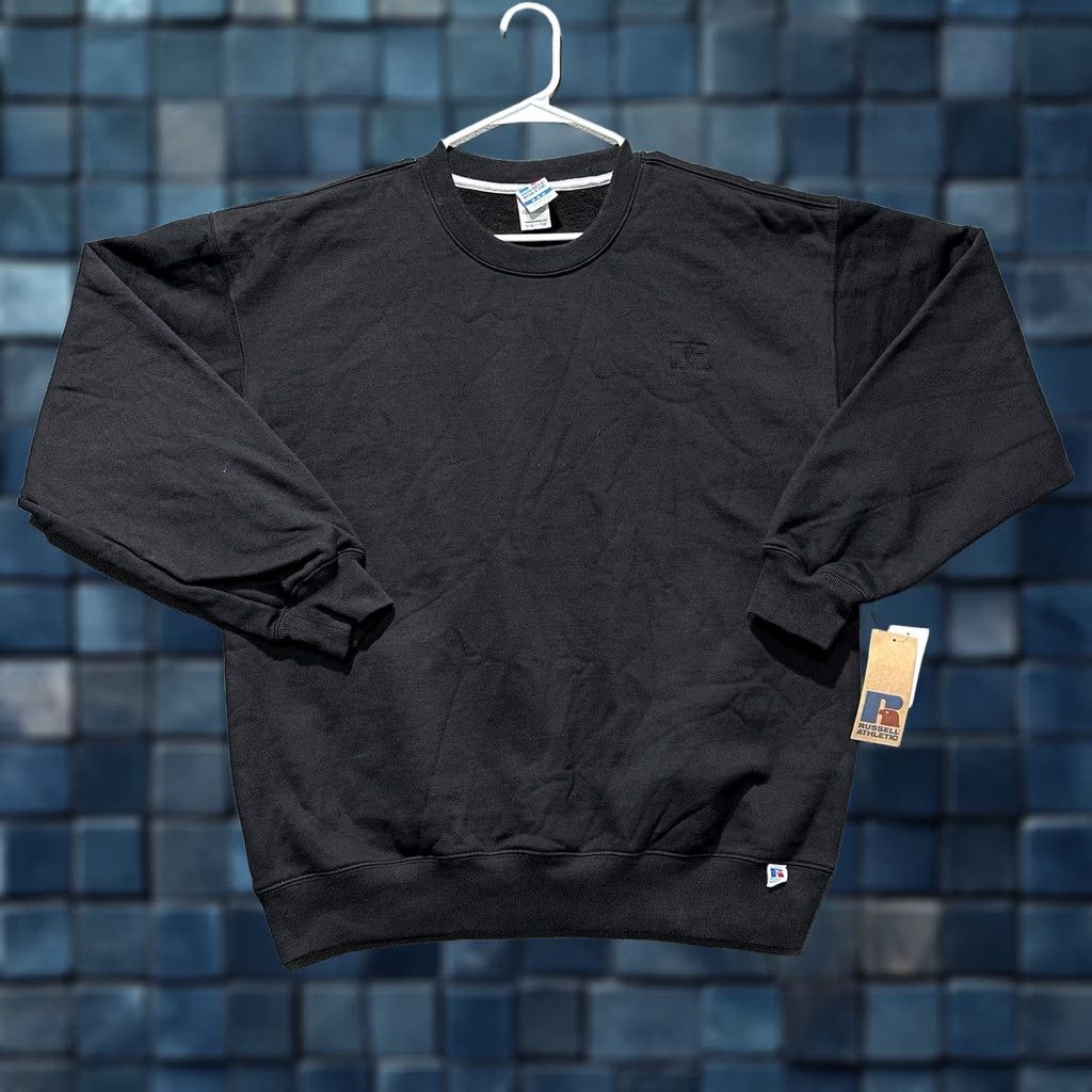 Russell Athletic NWT Russell Athletic Sweatshirt Mens Medium Black Crew Neck Pullover Size US M / EU 48-50 / 2 - 1 Thumbnail