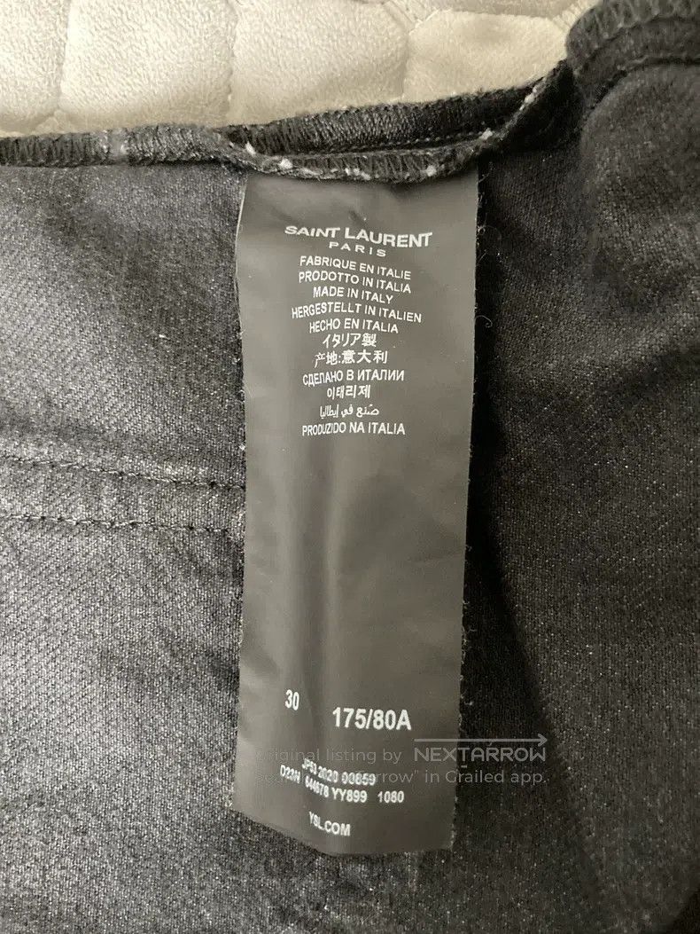 Saint Laurent Paris Saint Laurent Paris Black Denim Jeans i Size US 30 / EU 46 - 5 Thumbnail