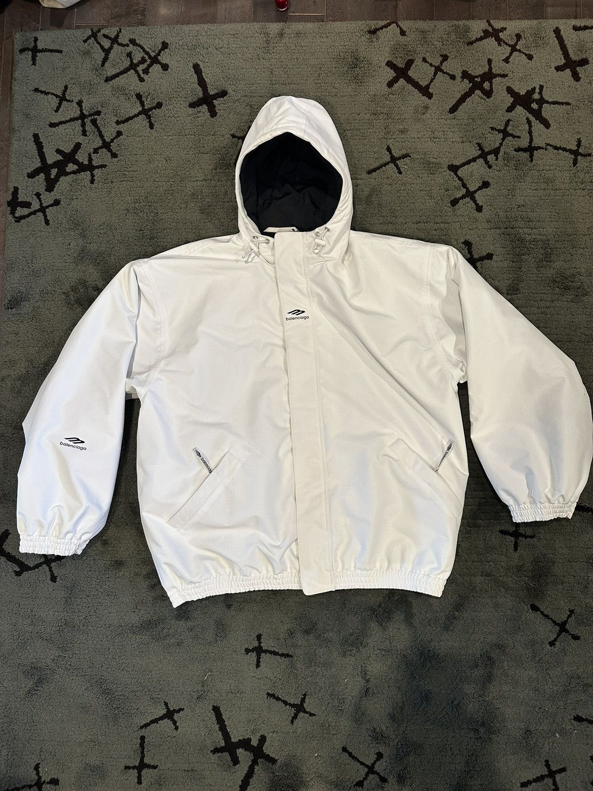 Balenciaga Balenciaga White 3B Ski Wear Jacket Size US XL / EU 56 / 4 - 5 Thumbnail