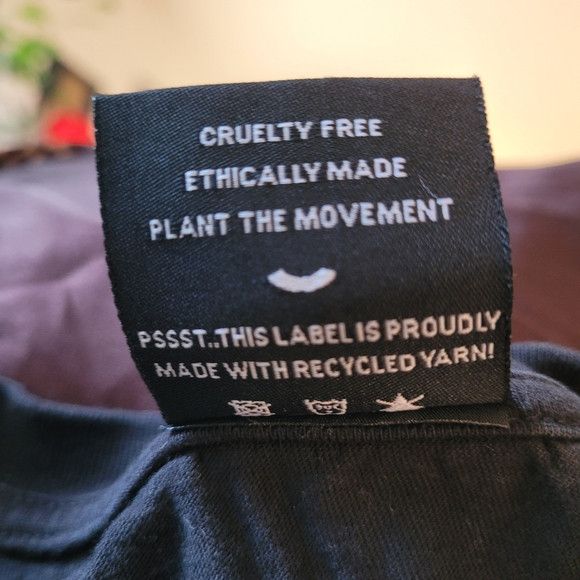 Other Plant Based Kanji Tee - Black T-Shirt - Plant Faced - M Size US M / EU 48-50 / 2 - 7 Thumbnail