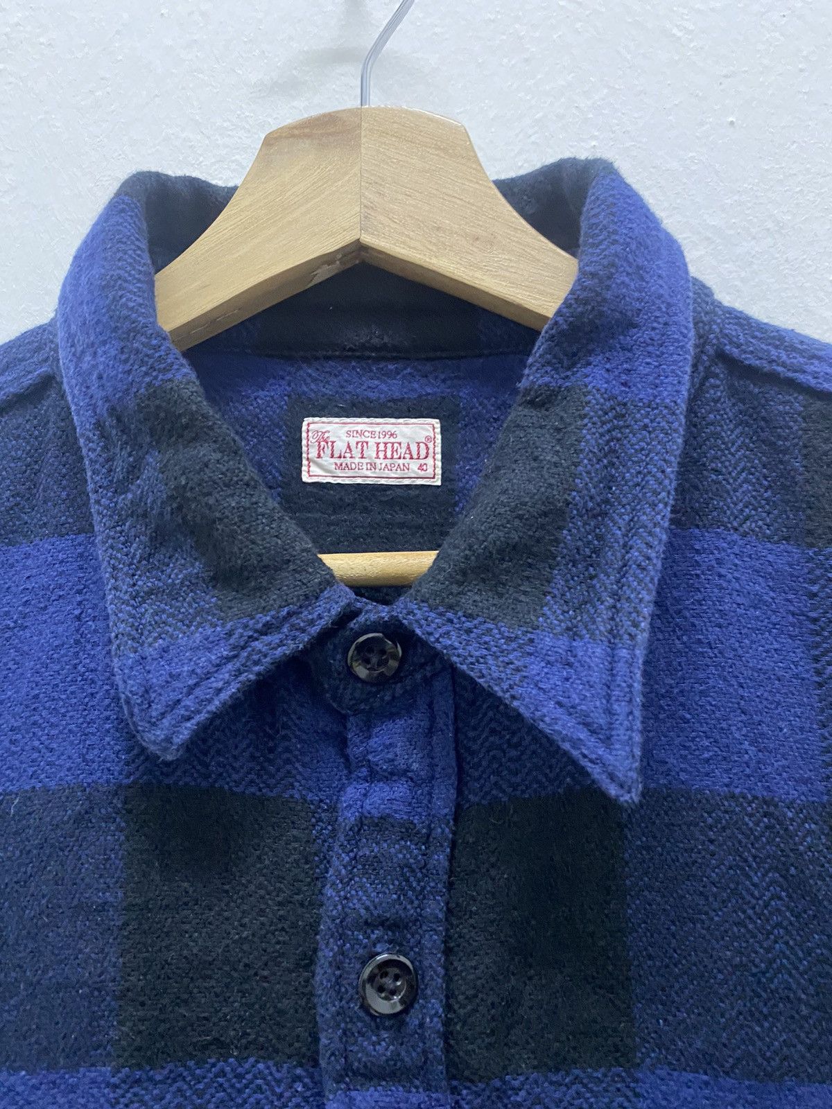 Japanese Brand × The Flat Head The flat head block check work flannel Size US M / EU 48-50 / 2 - 5 Thumbnail