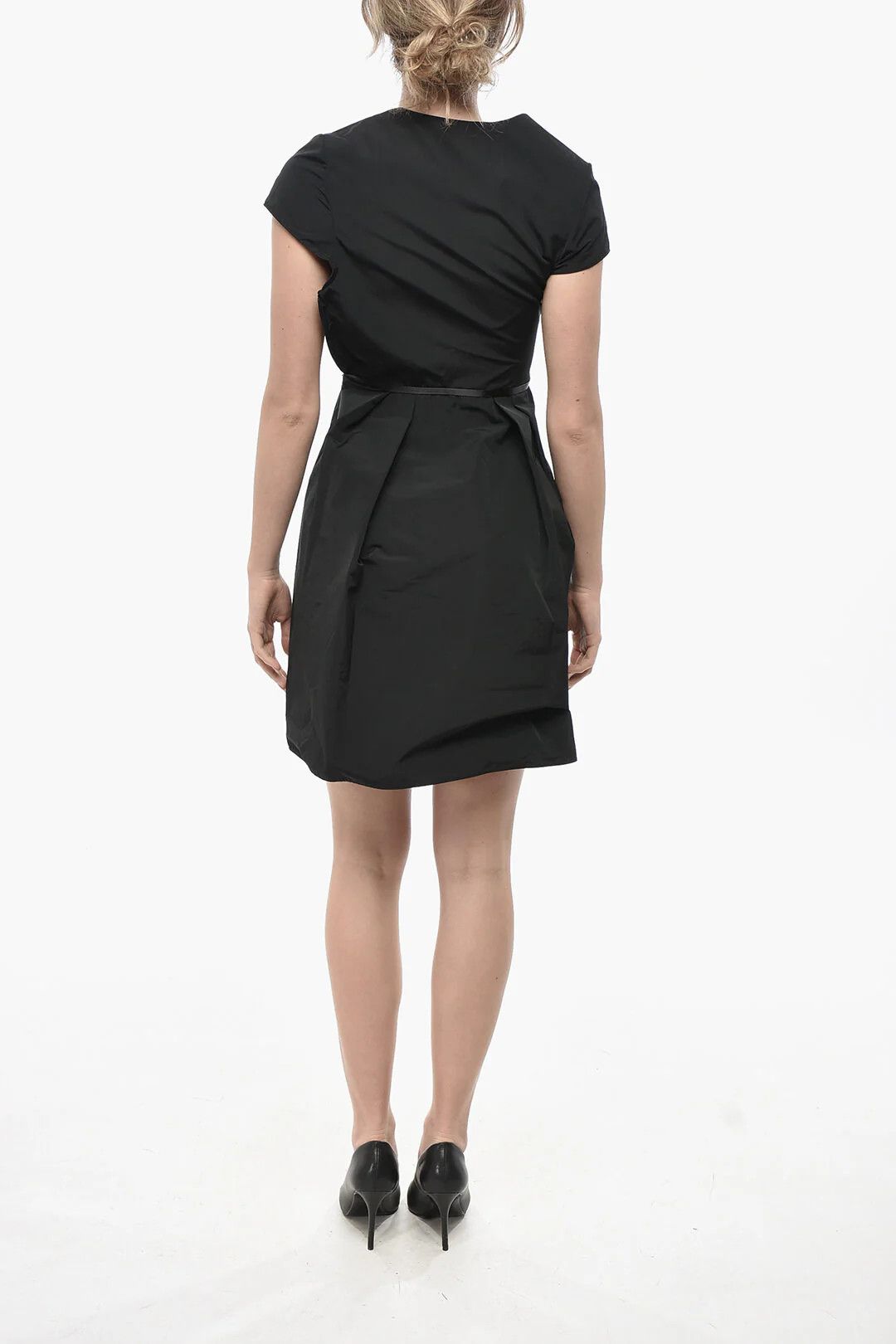 Givenchy og1mm0326 Flared Midi Dress in Black Size S / US 4 / IT 40 - 2 Thumbnail