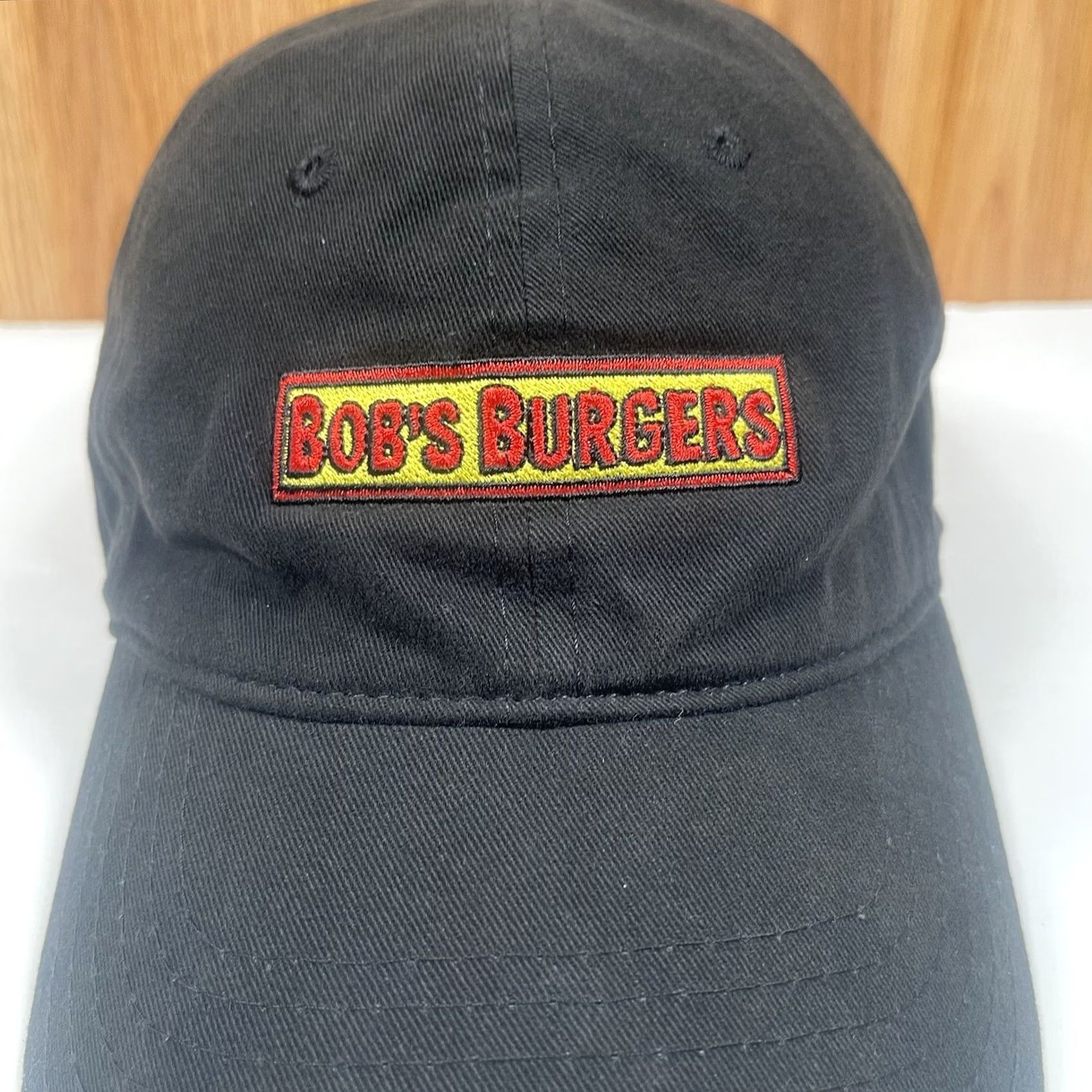 Vintage Bob’s Burgers Adult Adjustable StrapBack Baseball HatCap Black One Size Fits All Cap, Embroidered, Cotton, Men, Baseball Cap Size ONE SIZE - 3 Thumbnail