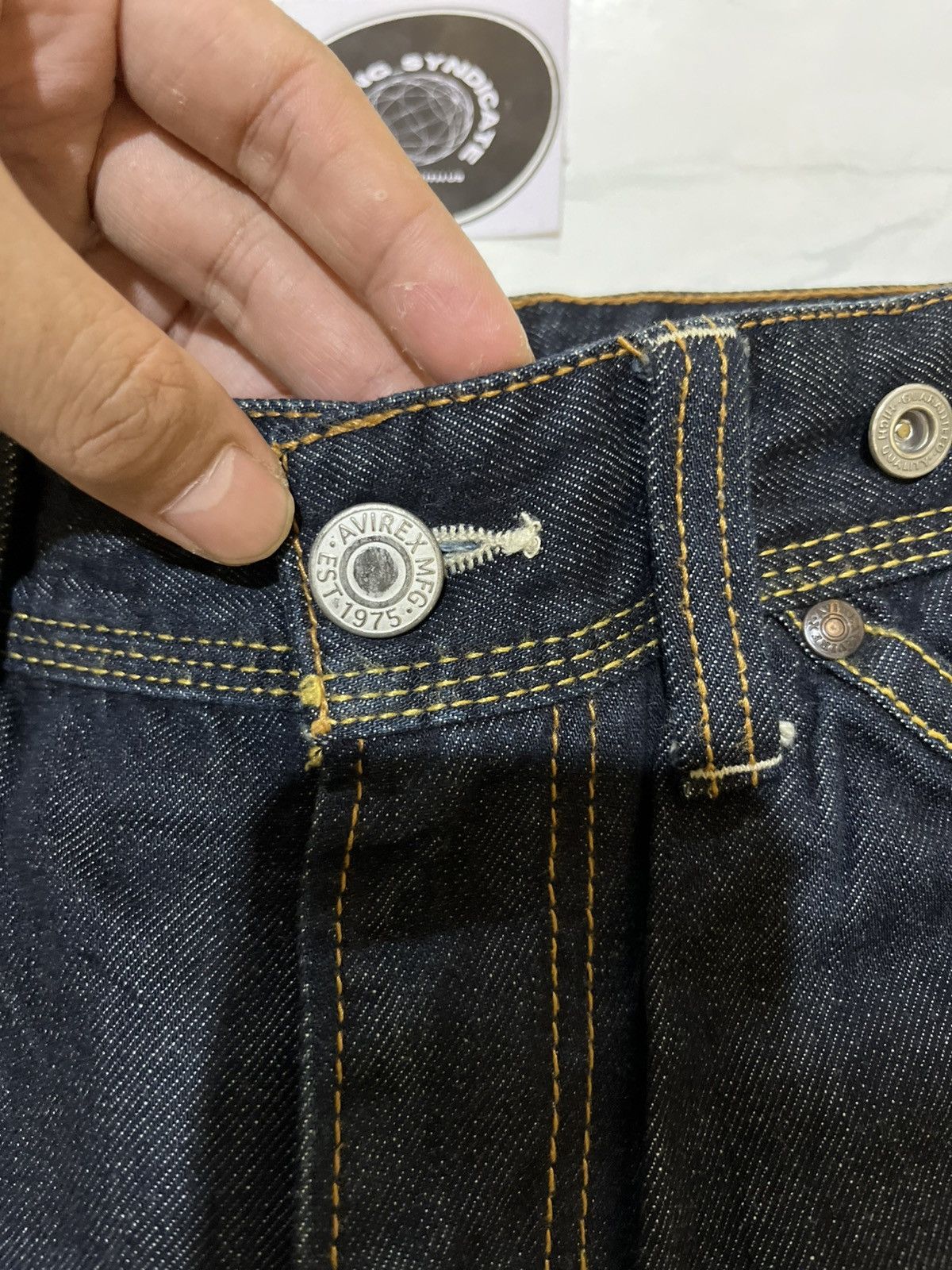 Avirex 🔥 Avirex Indigo Carpenter Denim Pants Size US 31 - 5 Thumbnail