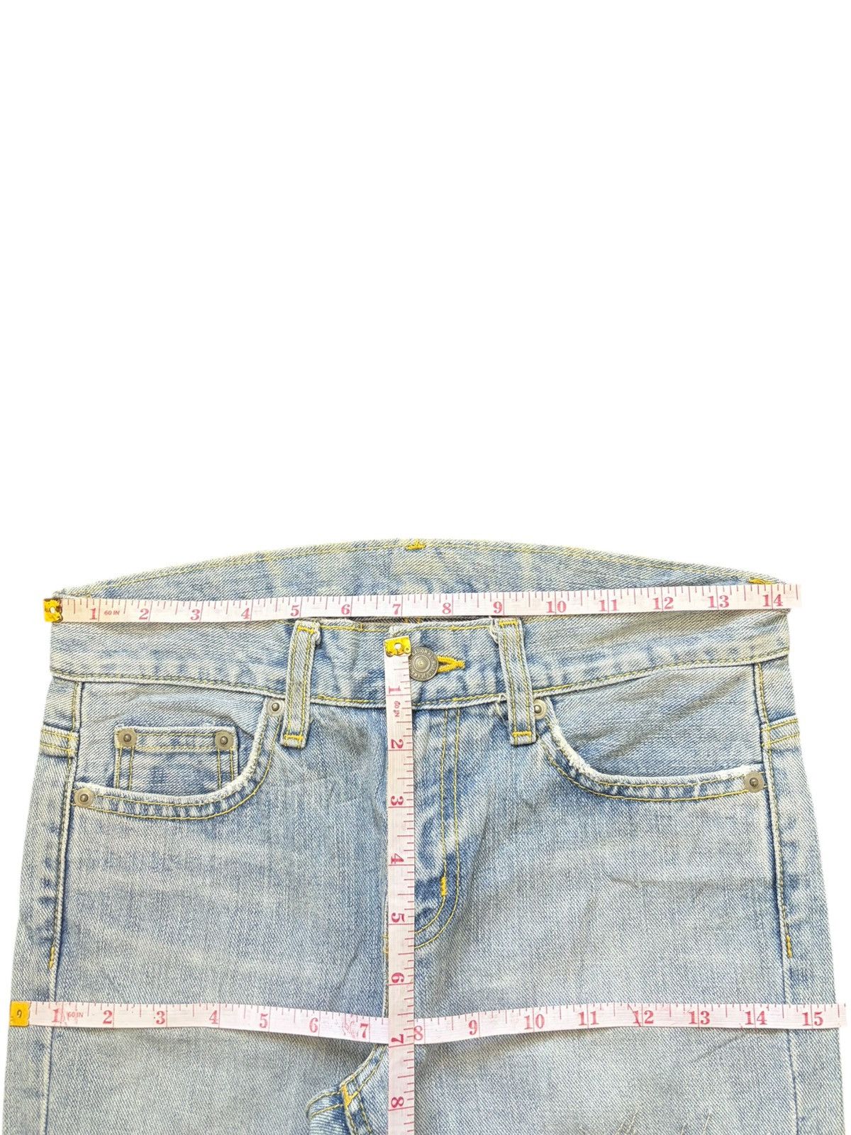 Diesel Vintage Japanese Brand Distressed Flare Jeans Size 28" / US 6 / IT 42 - 6 Thumbnail